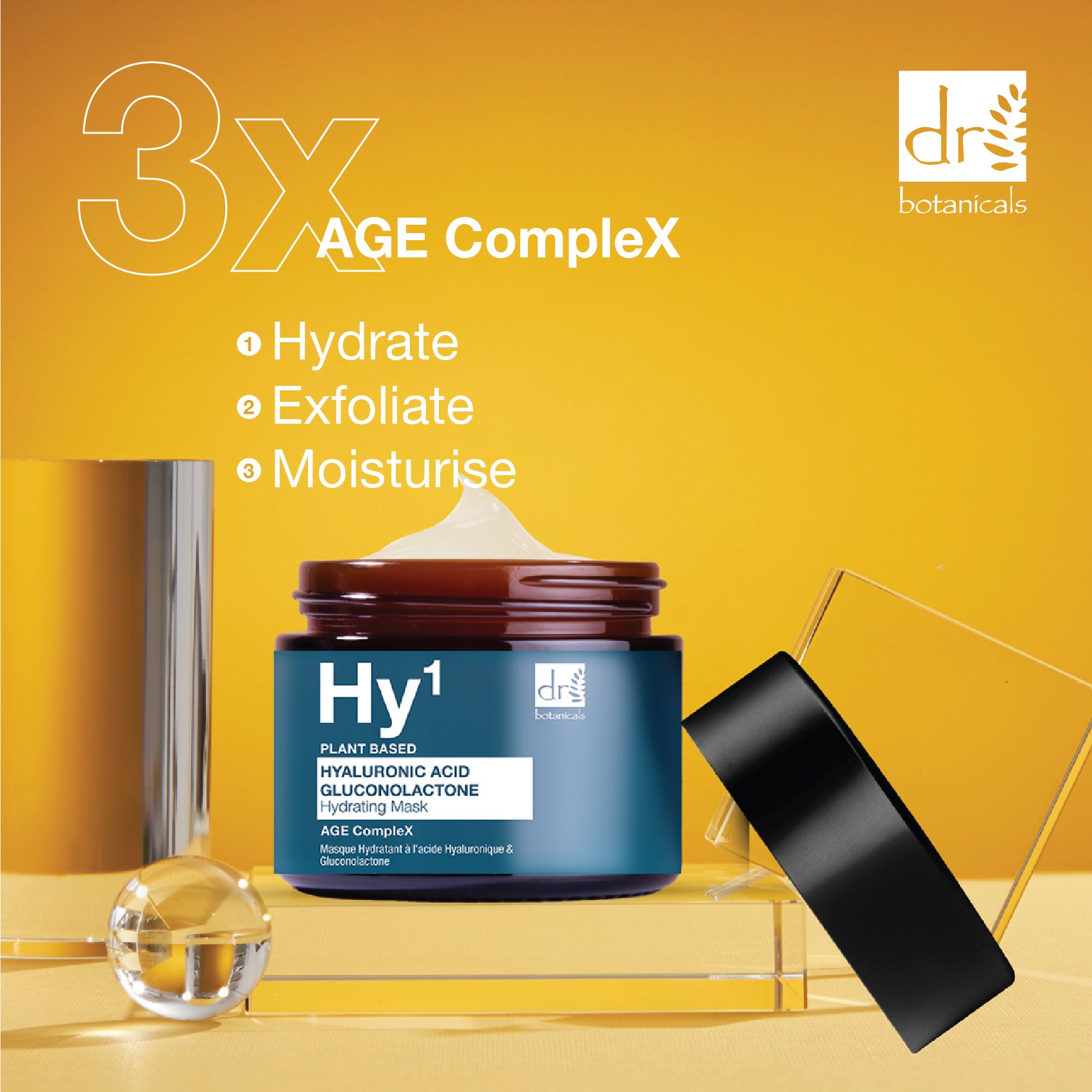 Anti-Aging Hyaluronsäure Tagescreme & Masken-Set