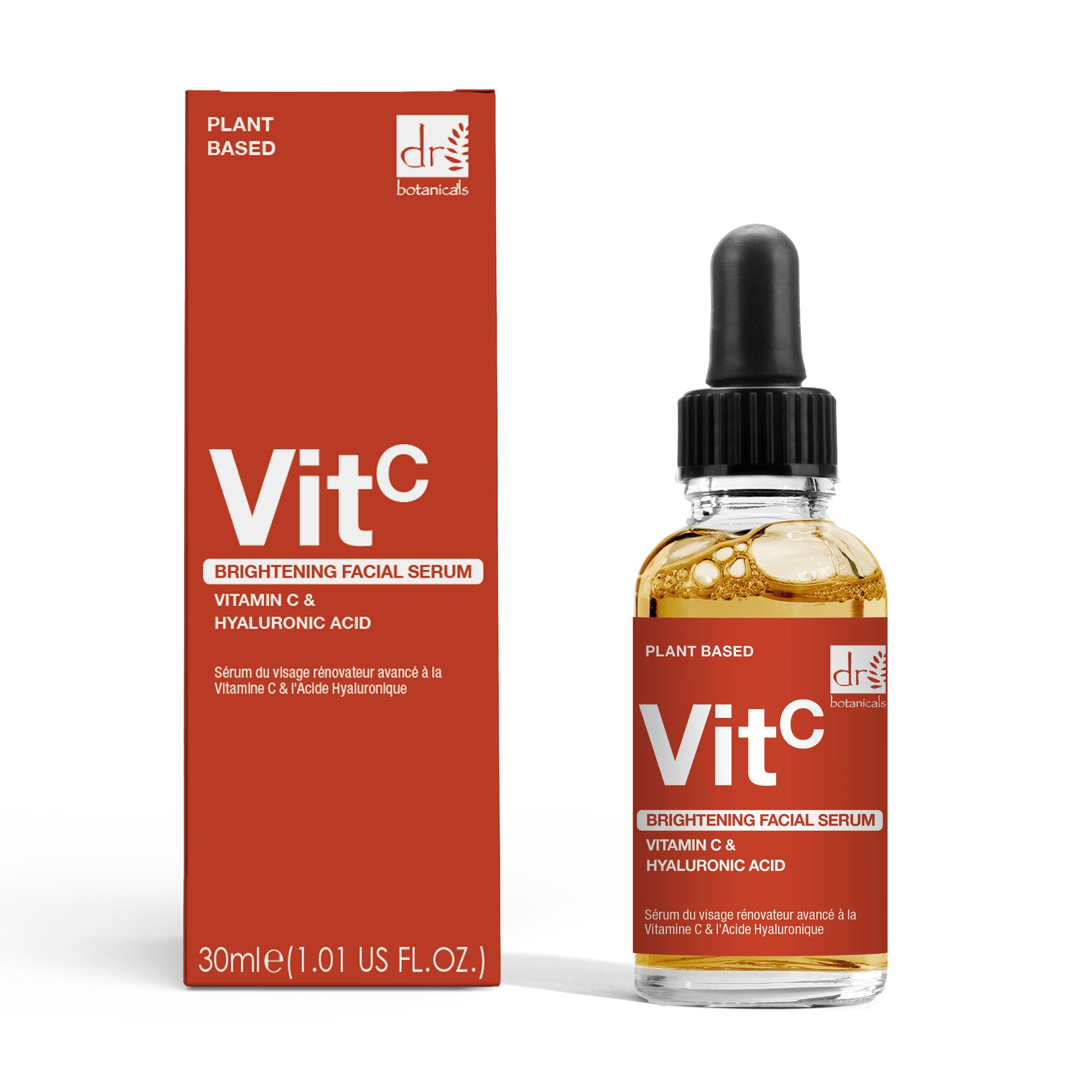 Brightening Facial Serum with 5% Vitamin C & 2% Hyaluronic Acid – 30ml
