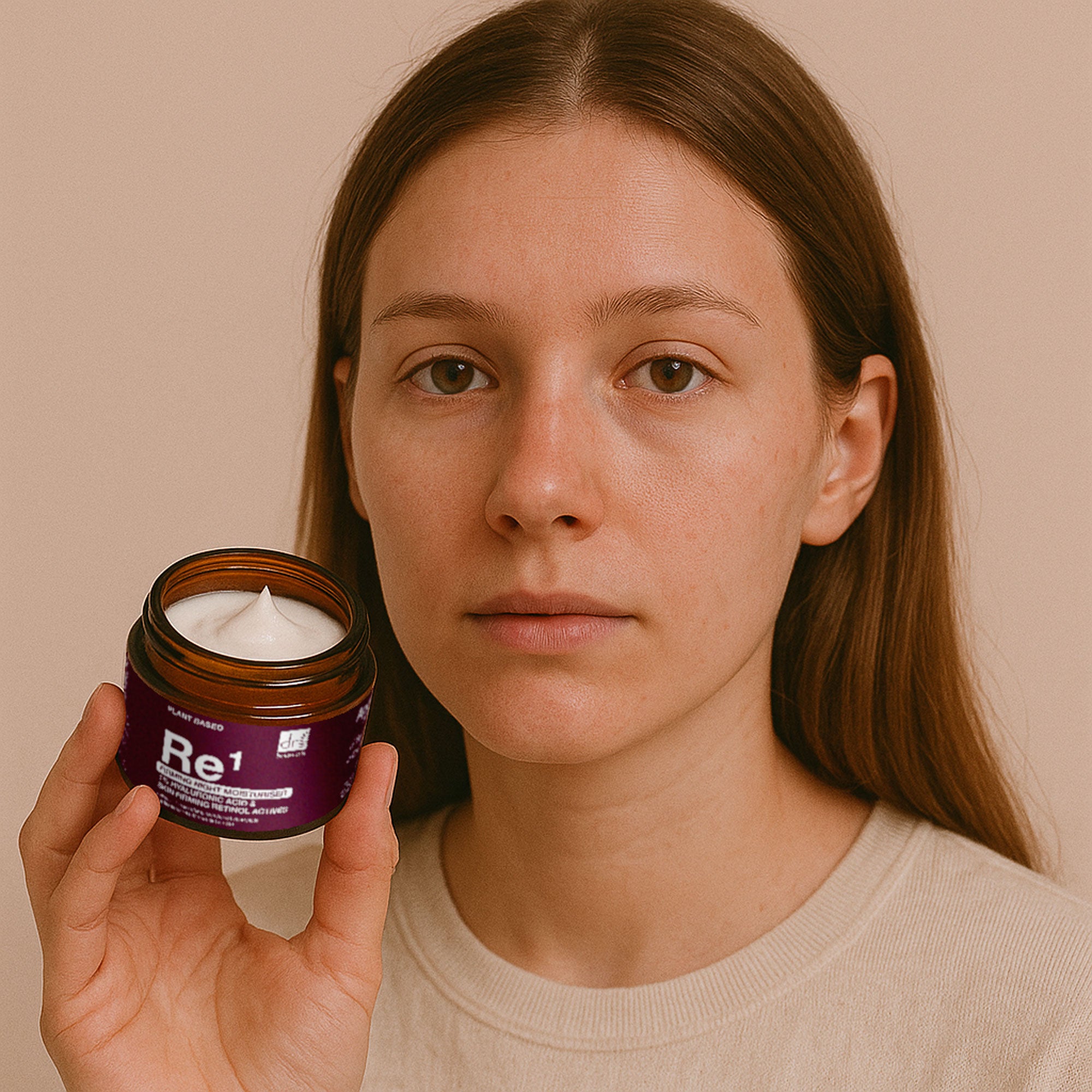 Crème de nuit raffermissante à 1 % d'acide hyaluronique et au rétinol (60 ml)