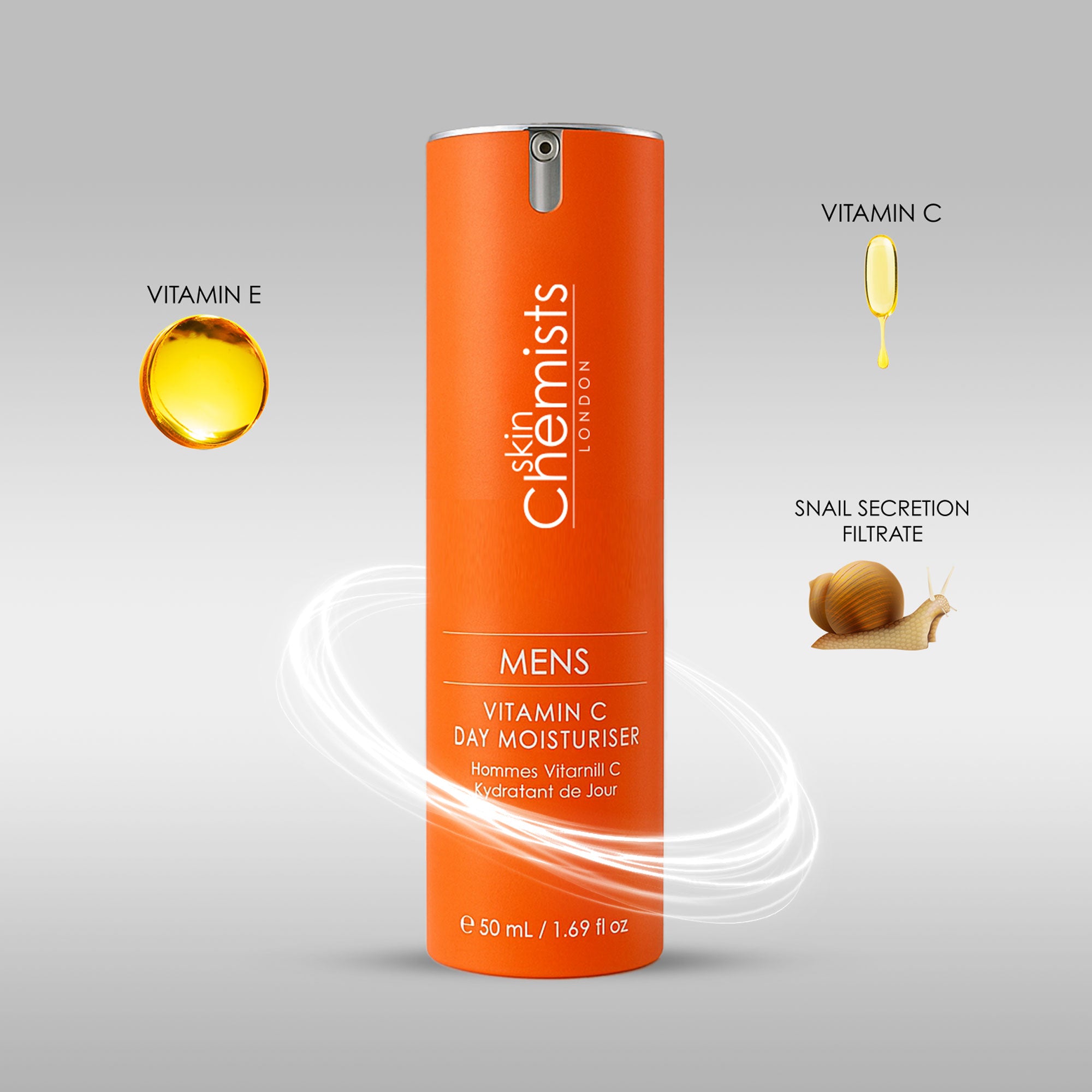 Crème de jour à la vitamine C pour hommes 50 ml