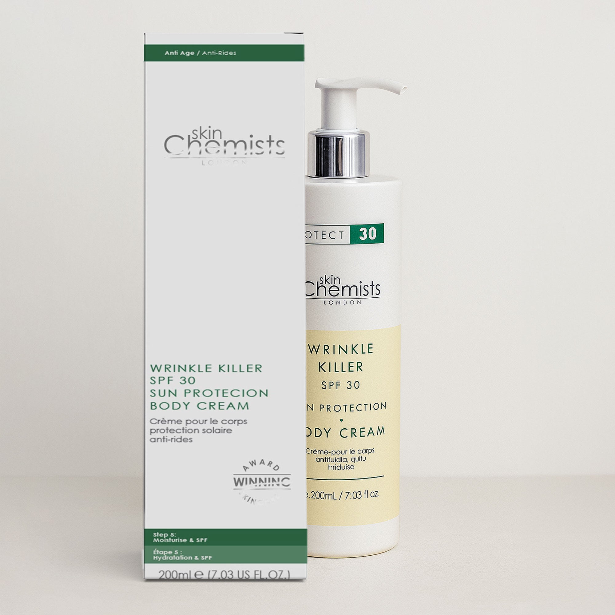 Wrinkle Killer Sun Protection Body Cream SPF 30 200ml