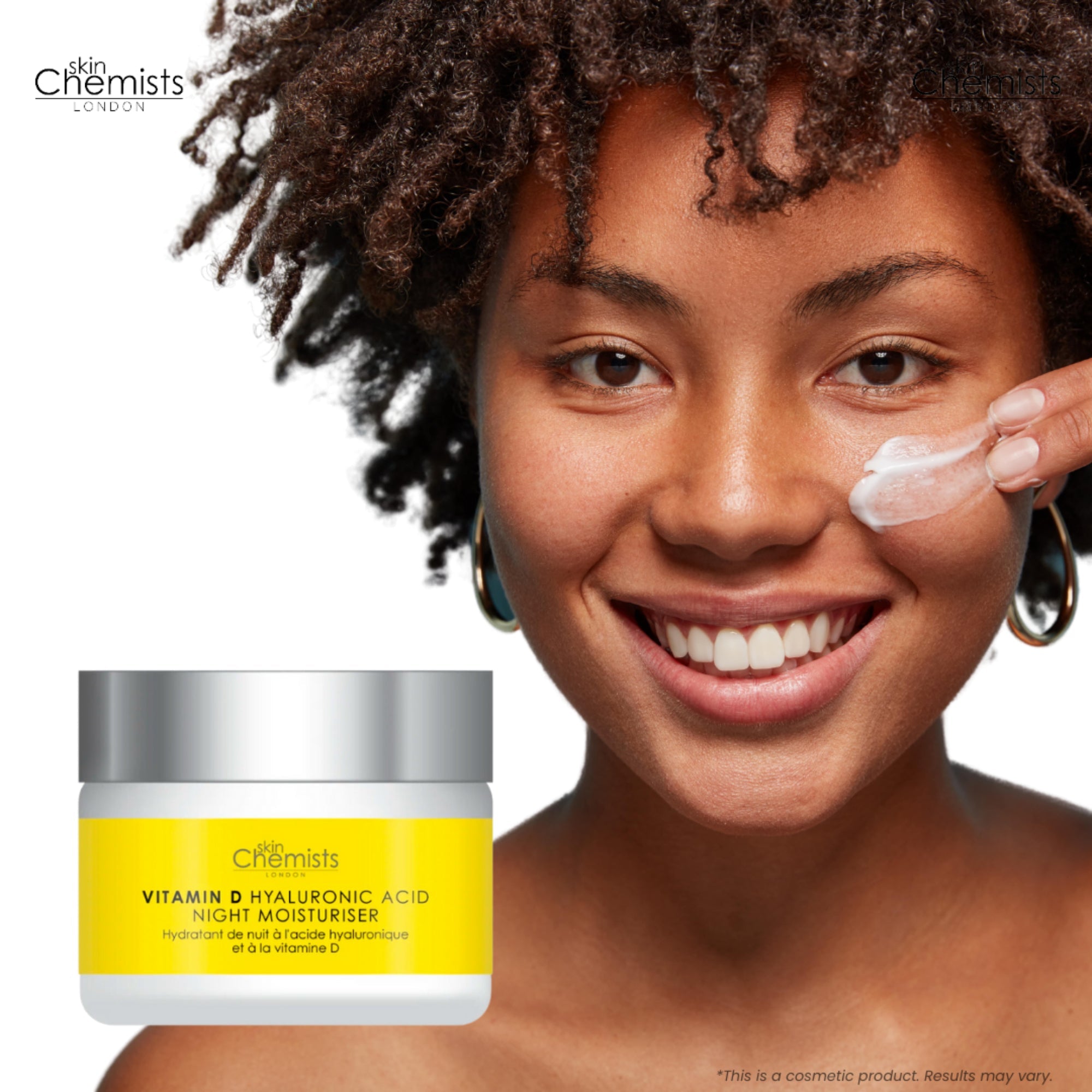 Crème de nuit à la vitamine D et à l'acide hyaluronique 50 ml