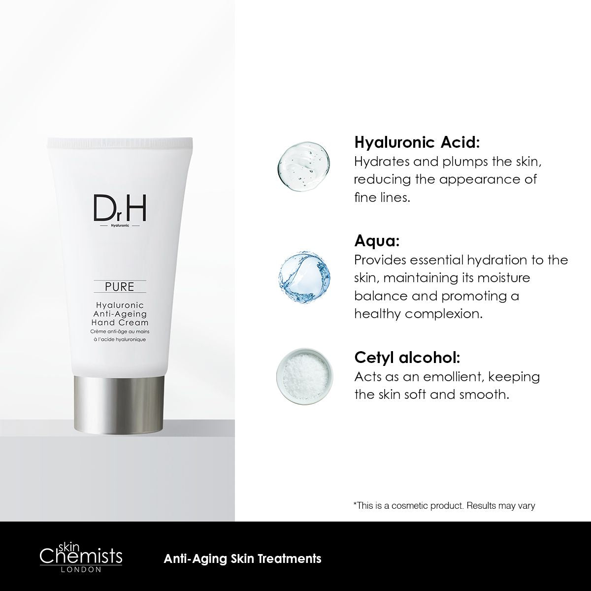 Crème mains à l'acide hyaluronique 50 ml