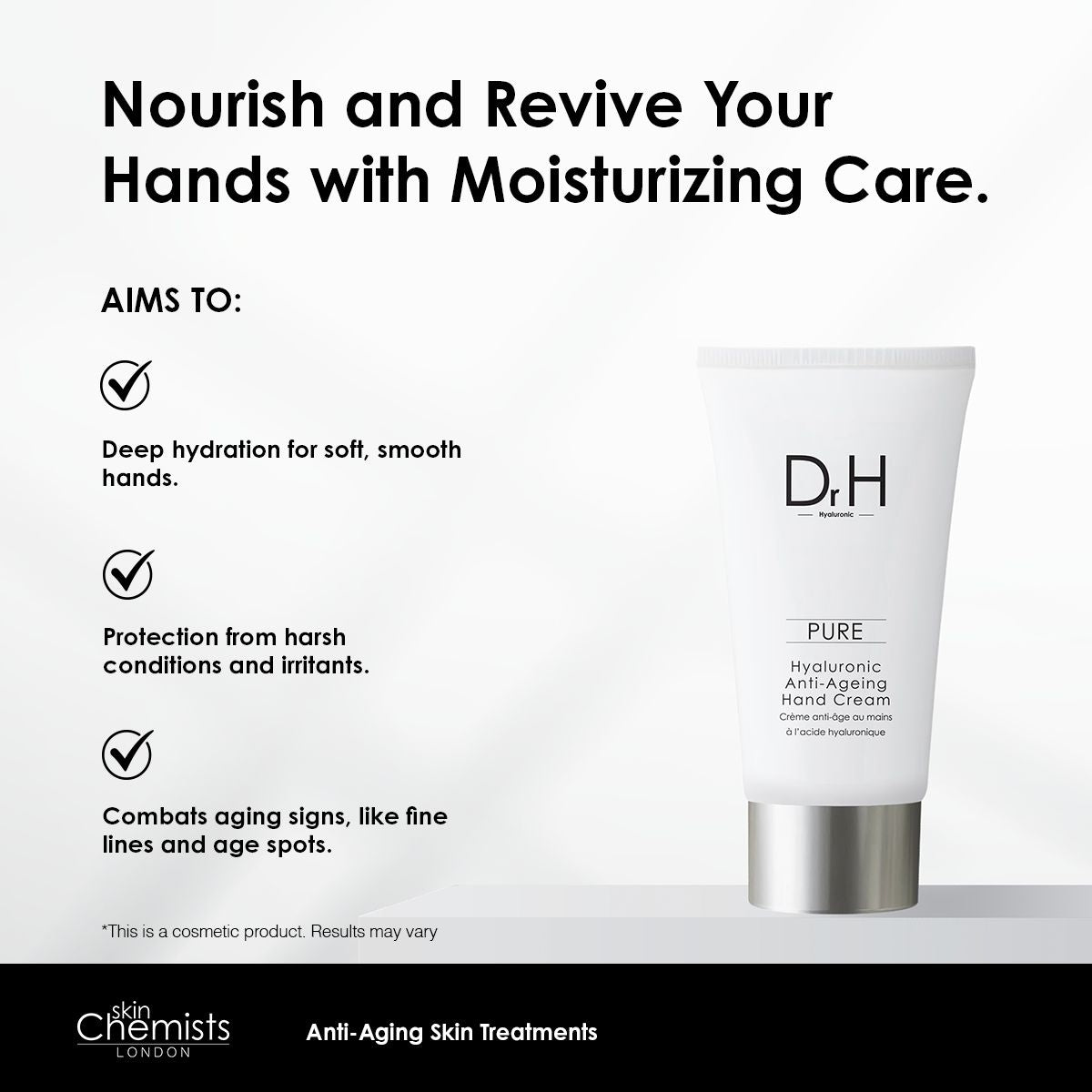 Crème mains à l'acide hyaluronique 50 ml