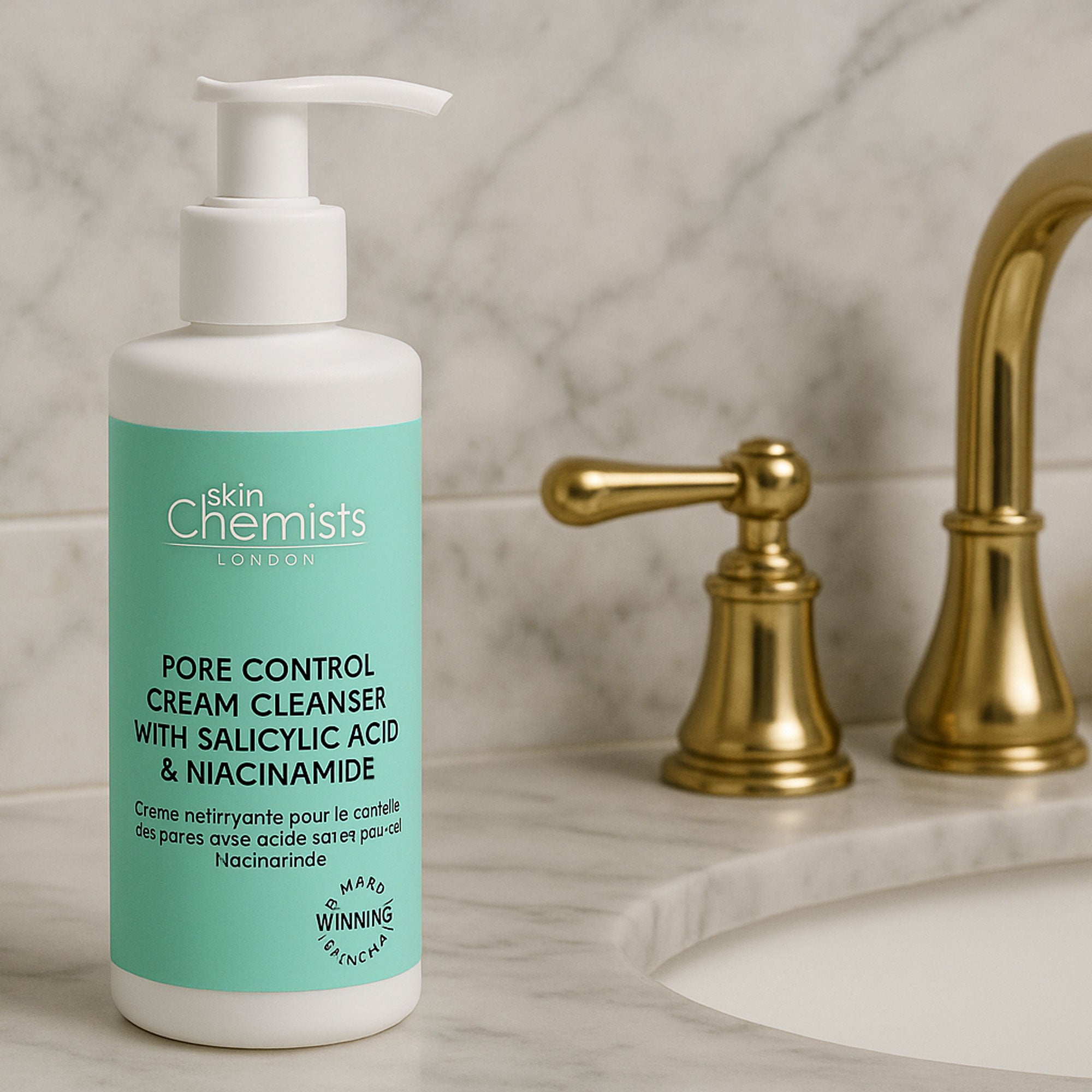 Crème nettoyante pour le contrôle des pores à l'acide salicylique et à la niacinamide 200 ml