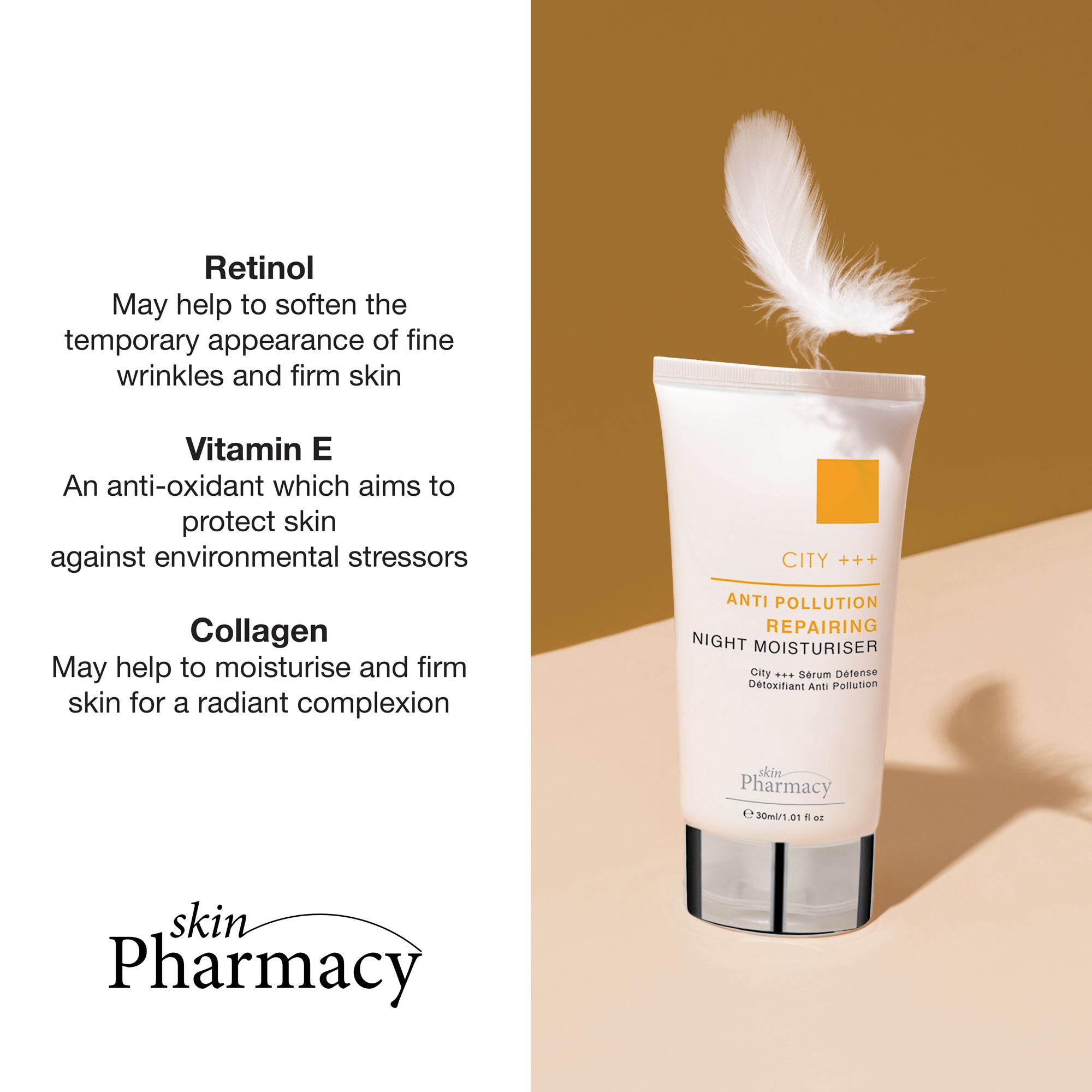 City +++ Anti-Pollution Repairing Night Moisturizer 30ml Doppel-Sparpackung