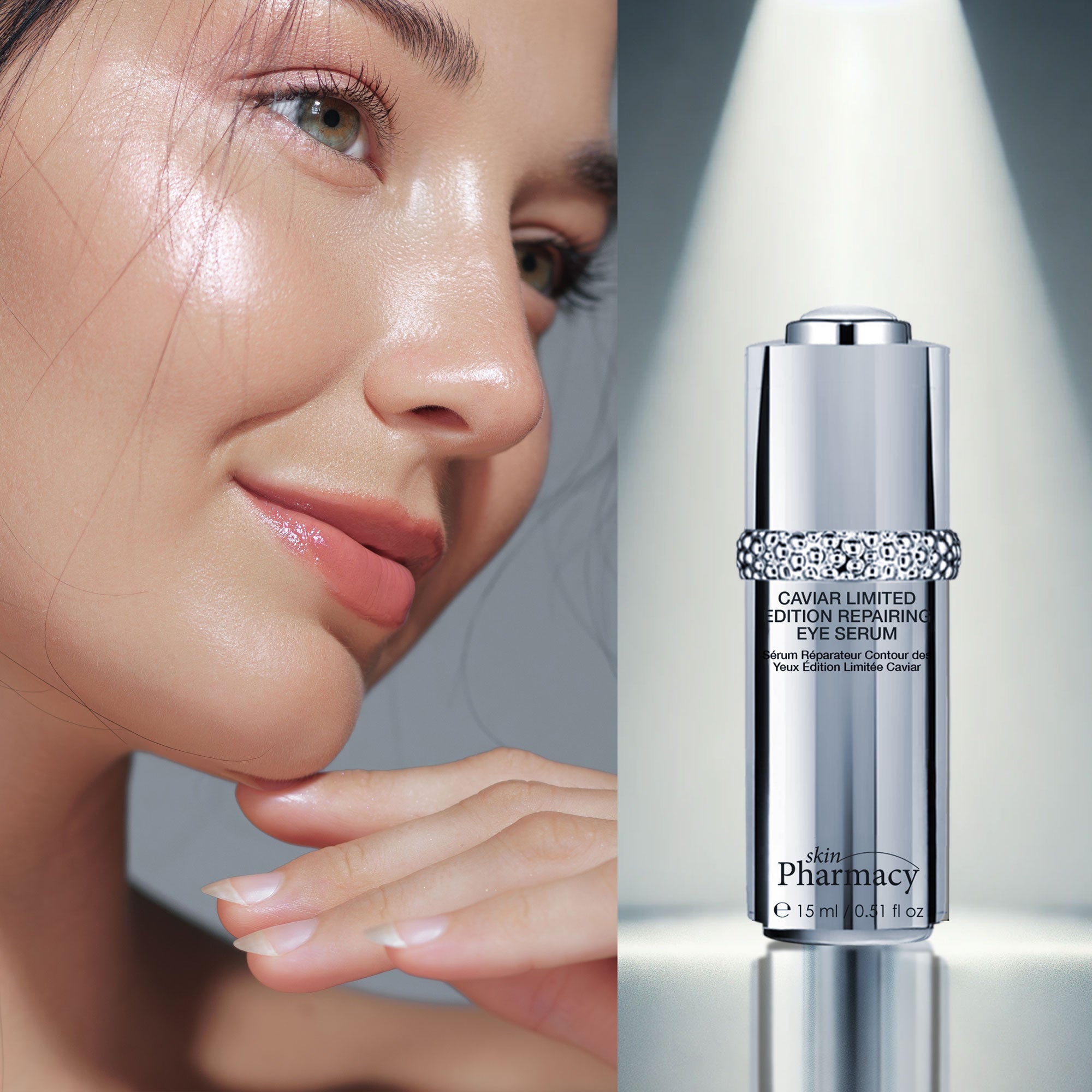 Sérum contour des yeux réparateur anti-âge au caviar 15 ml - Pack économique de 2 unités