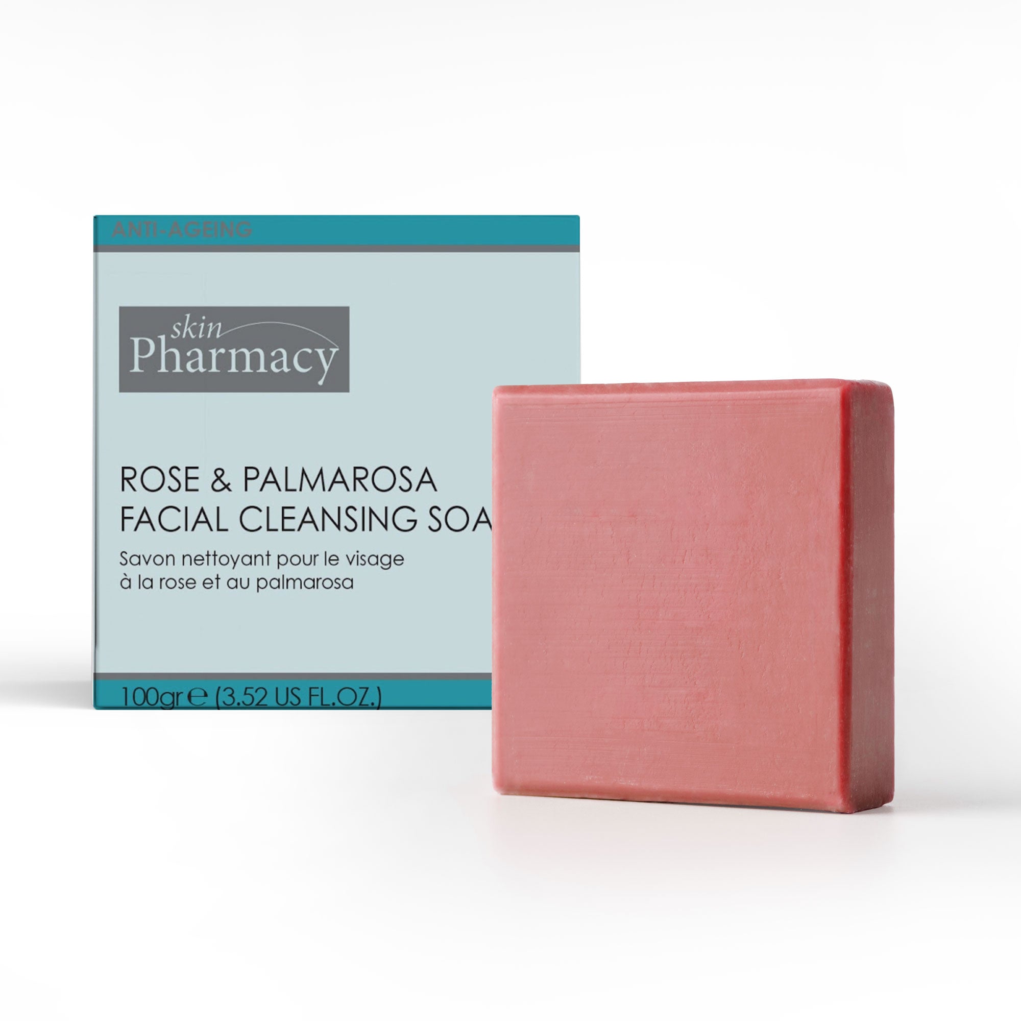 Savon nettoyant visage à la rose 100 g