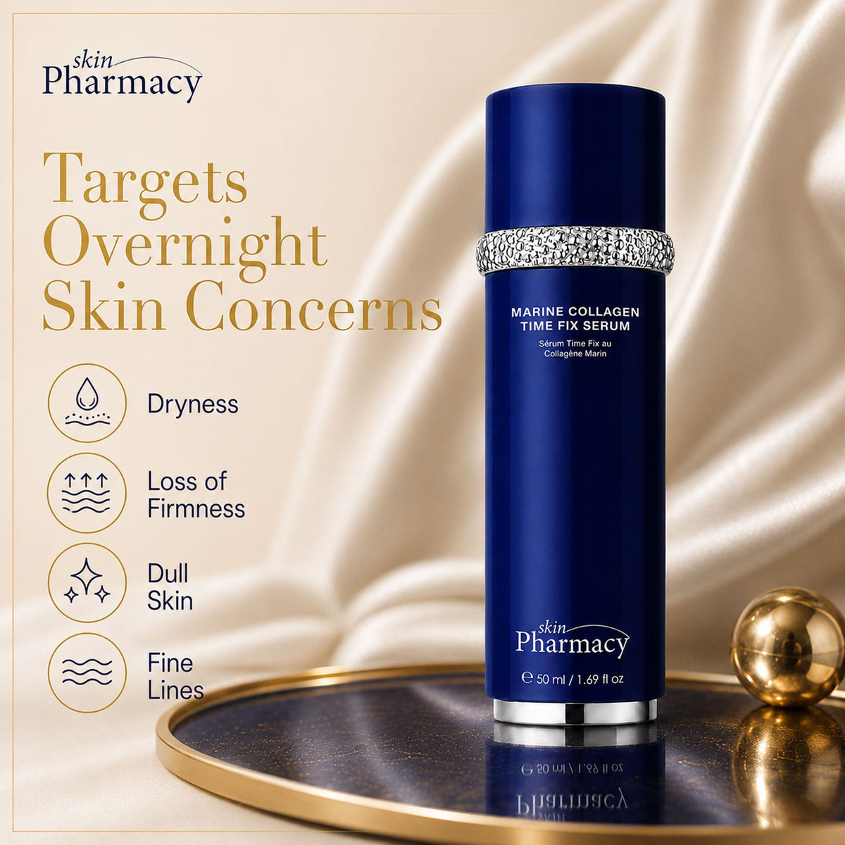 Siero antietà Time Fix con 1% di collagene marino 50ml
