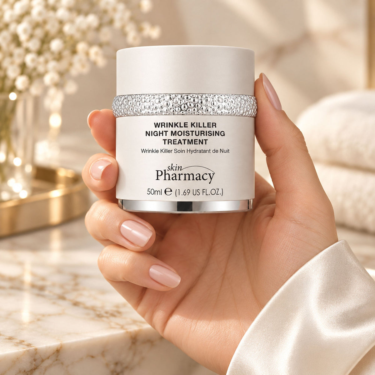 Soin hydratant de nuit anti-âge Wrinkle Killer 1 % 50ml