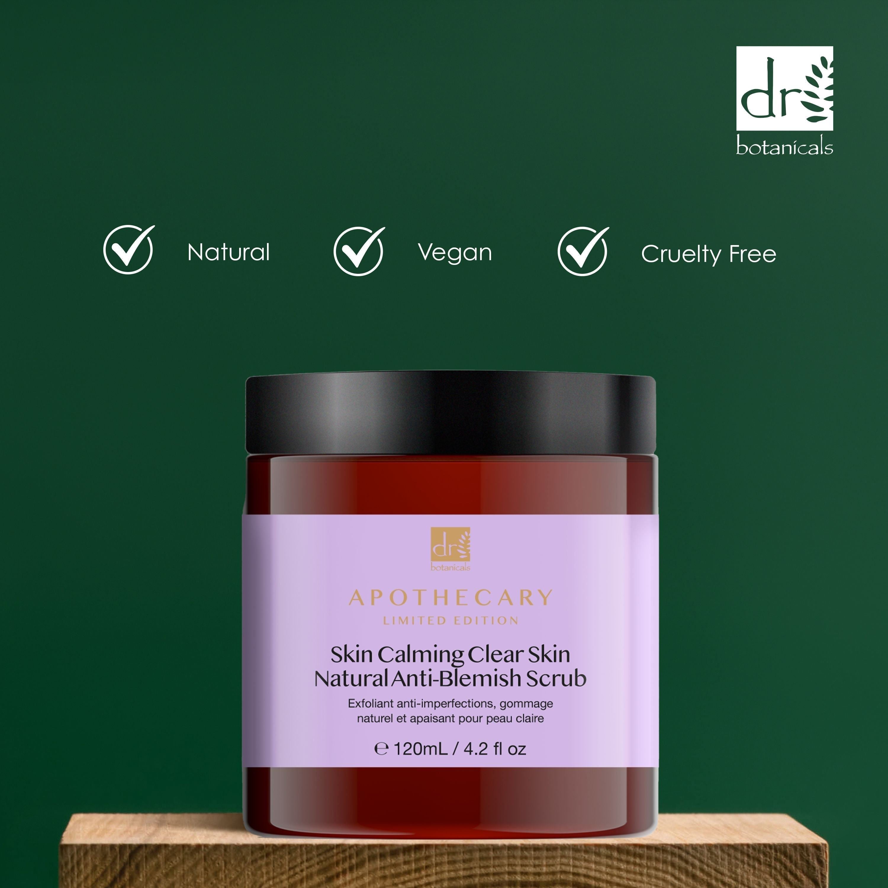 Hautberuhigendes, klares, natürliches Anti-Pickel-Peeling, 120 ml, Doppelpackung zum Sparpreis