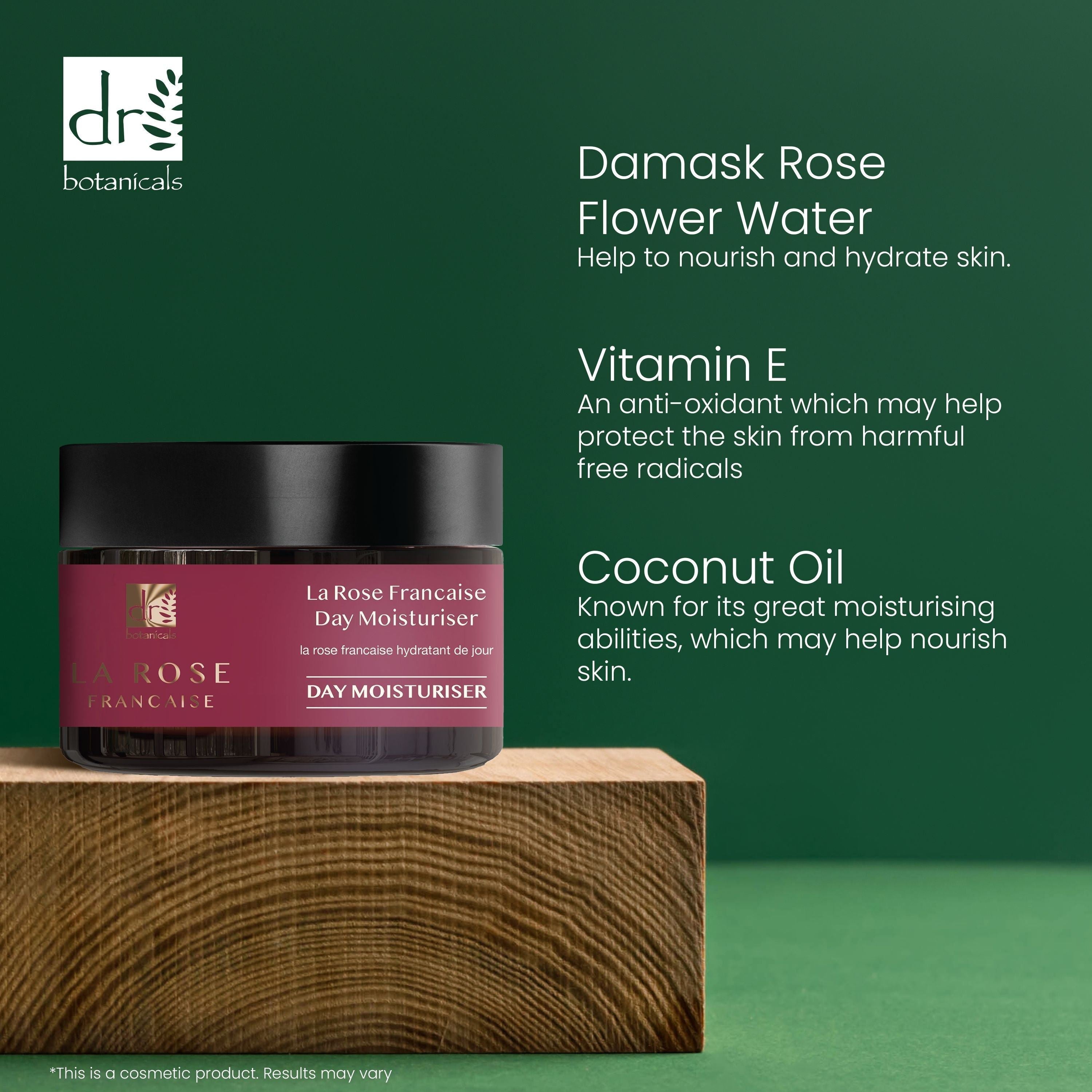 La Rose Française Crème hydratante de jour 50 ml Pack économique double
