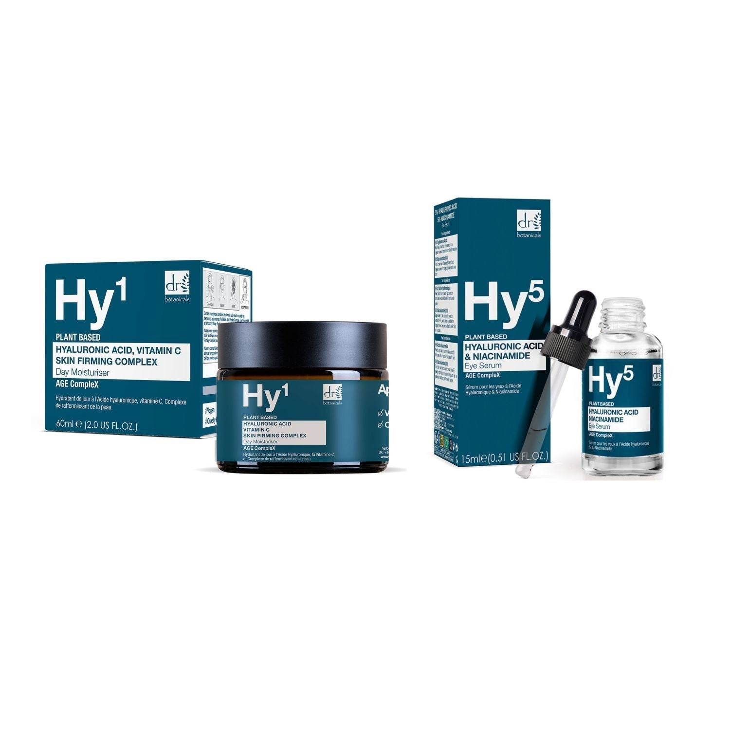 Anti-Aging Hyaluronsäure Tagescreme & Augenserum Set