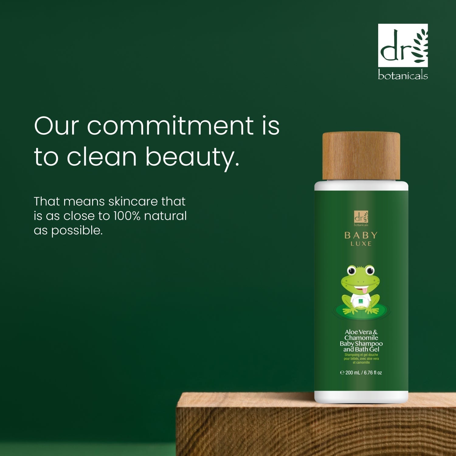 Shampoing et gel douche pour bébé Baby Lux à l'aloe vera et à la camomille 200 ml