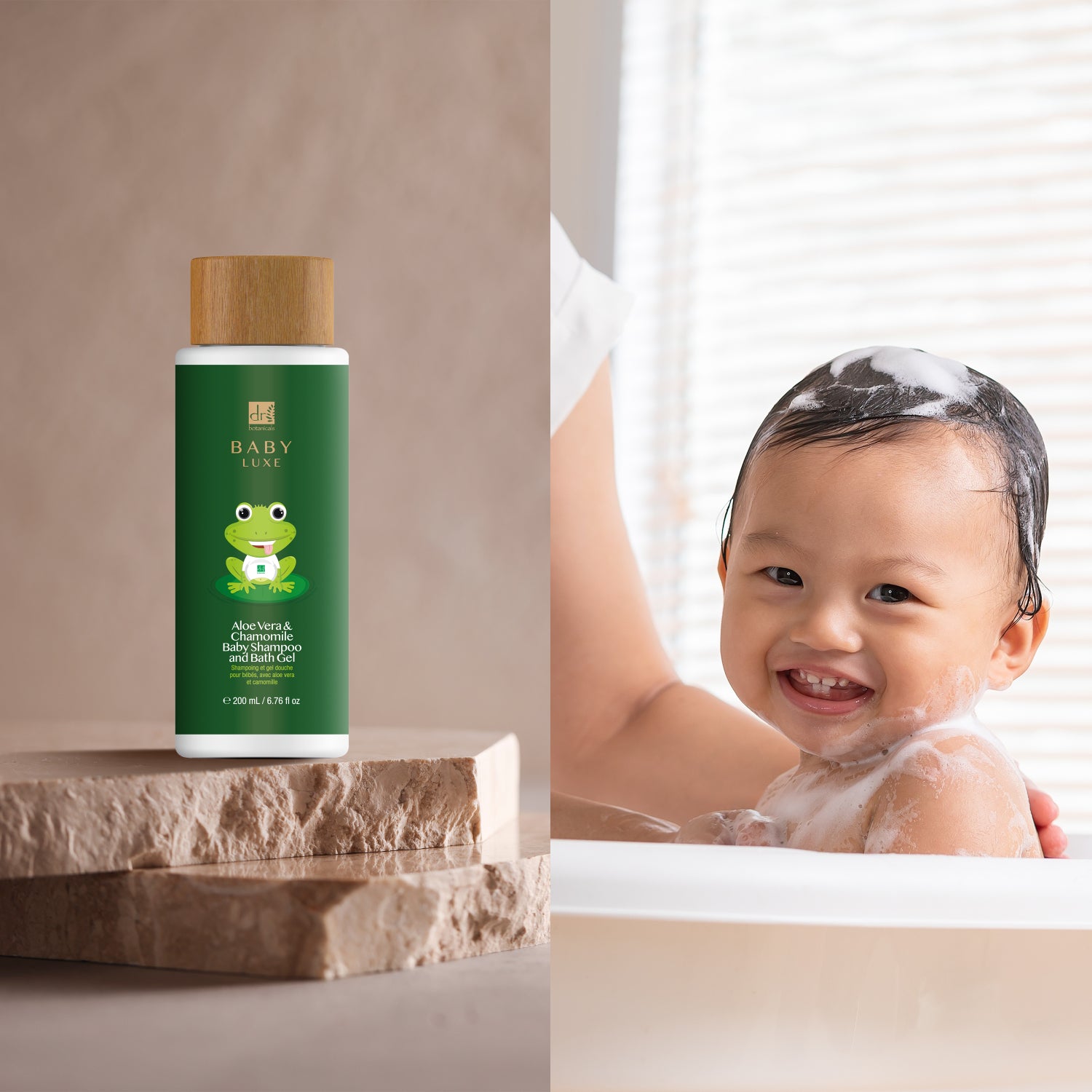 Baby Lux Aloe Vera & Kamille Baby Shampoo & Duschgel 200ml Doppel-Sparpackung