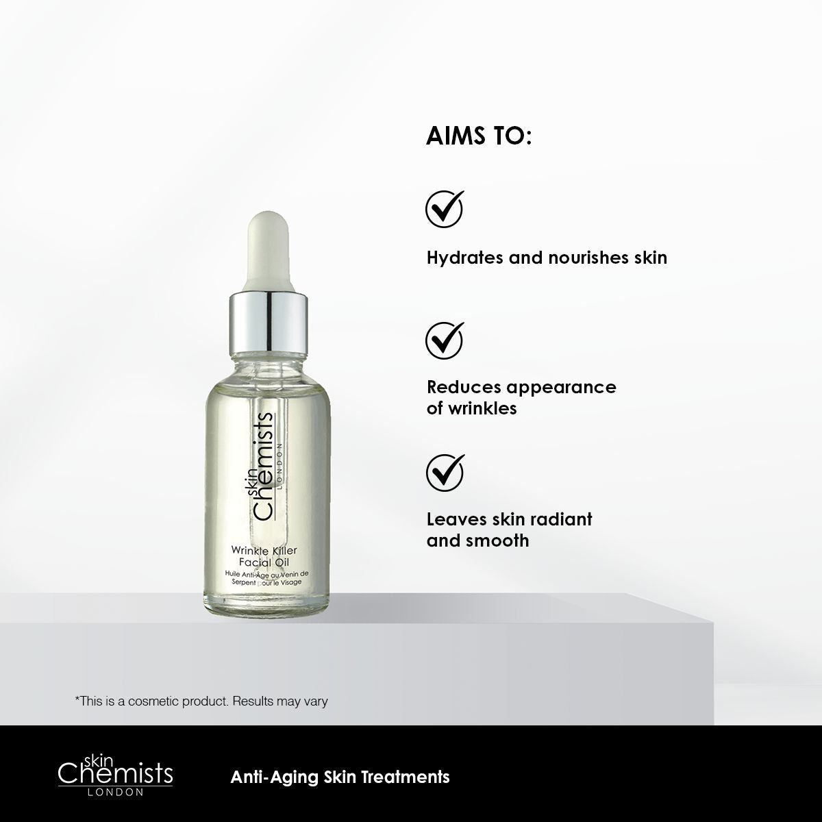 Huile visage anti-rides 30 ml - Lot de 2 à prix avantageux