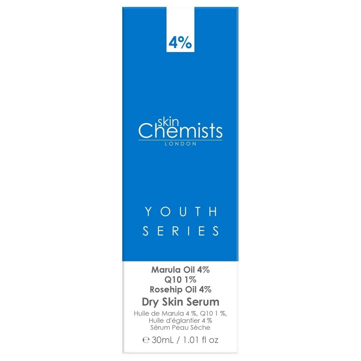 Youth Series Dry Skin Serum Marula Oil 4%, Q10 1%, Rosehip Oil 4% 30ml