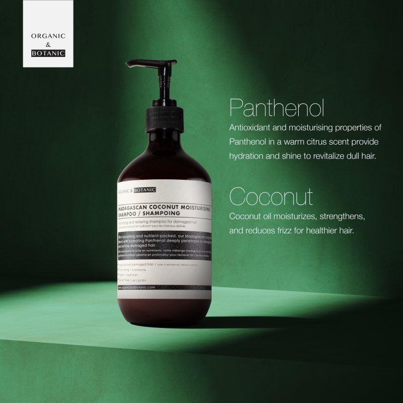 Shampoing hydratant avancé à la noix de coco de Madagascar 500 ml