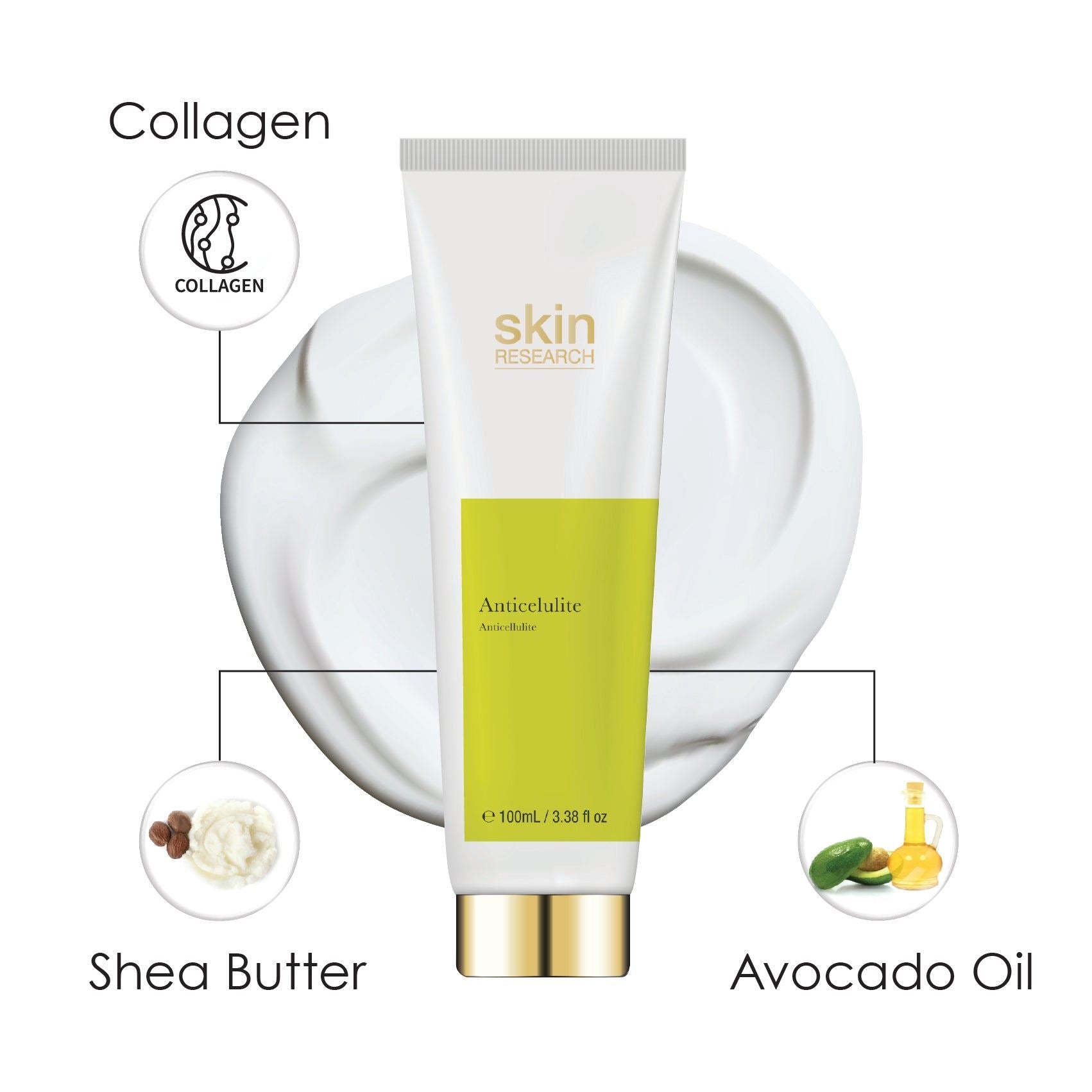 Crème anti-cellulite 100 ml - Pack économique de 2 unités