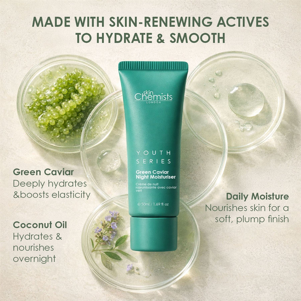 Green Caviar Night Moisturiser 50ml - skinChemists