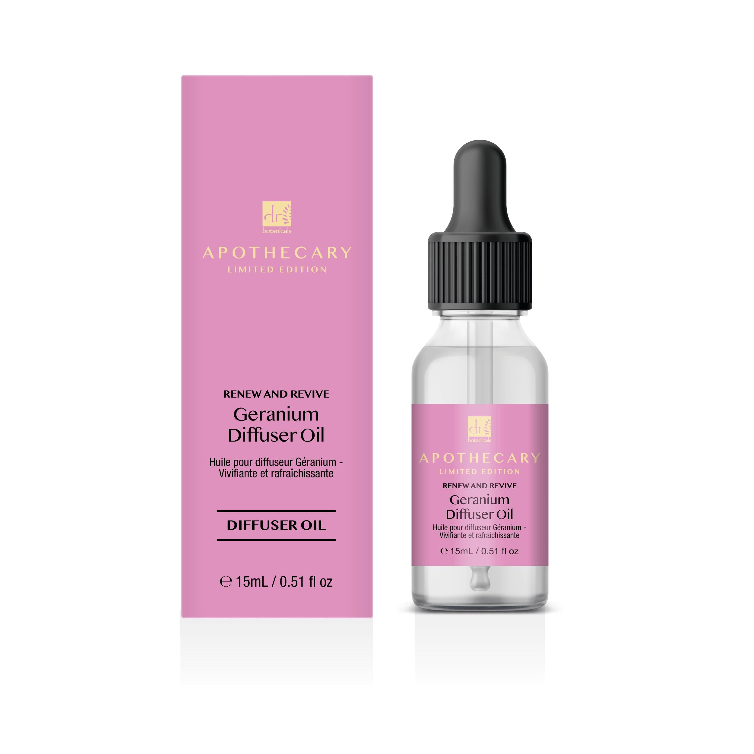 Huile pour diffuseur de géranium Renew & Revive 15 ml