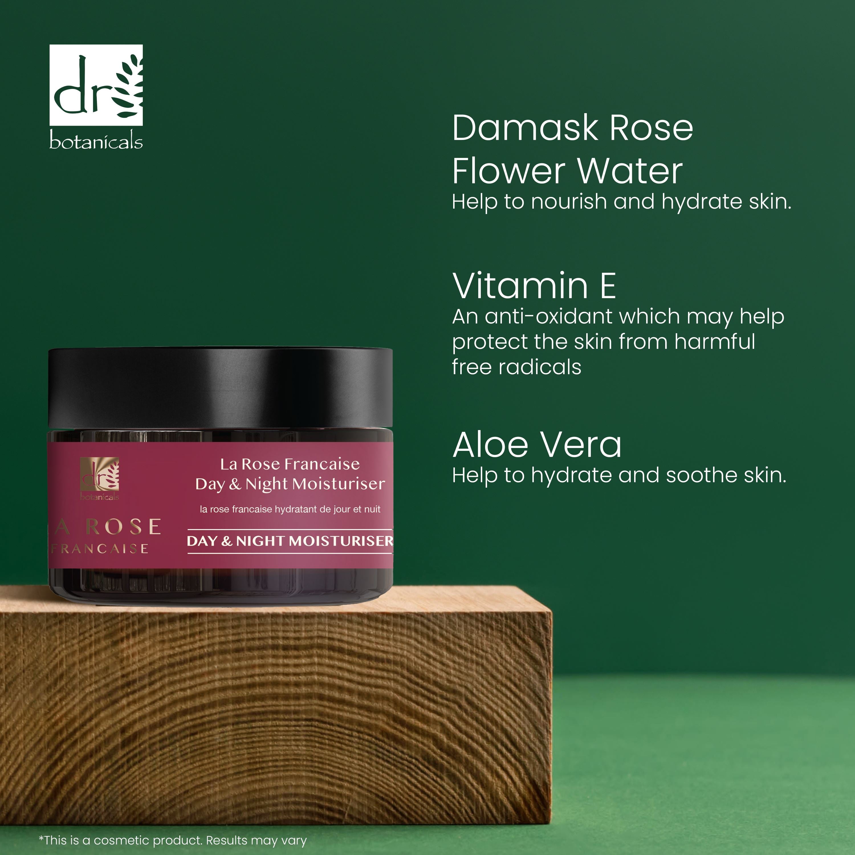 Anti-Aging La Rose Française Duo Feuchtigkeitscreme & Augenserum-Set