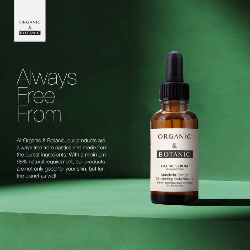 Sérum correcteur visage à l'orange mandarine 30 ml