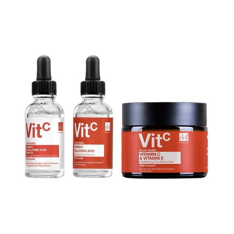 Duo hydratant et sérum visage anti-âge à la vitamine C