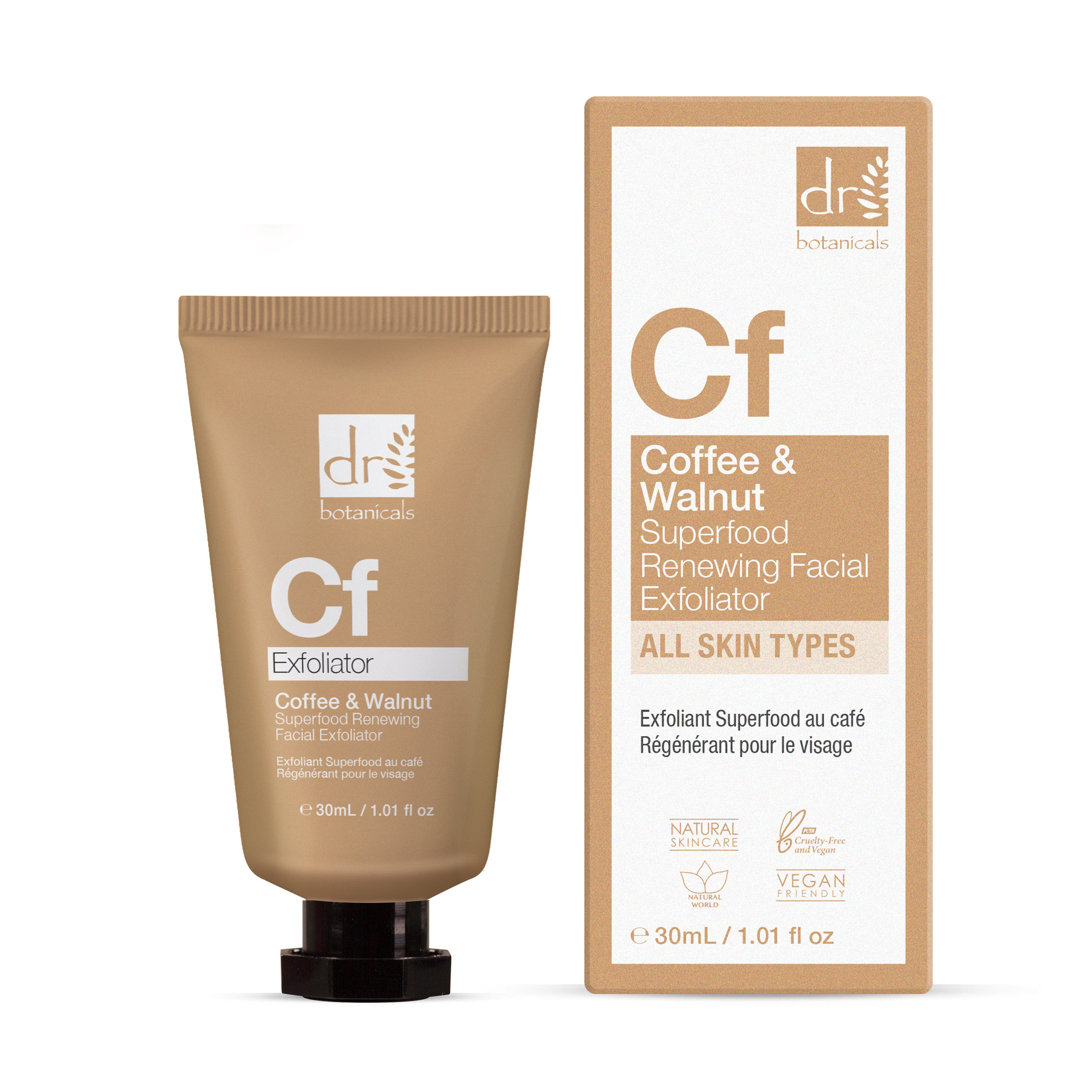 Exfoliant visage régénérant au café et superaliment 30 ml
