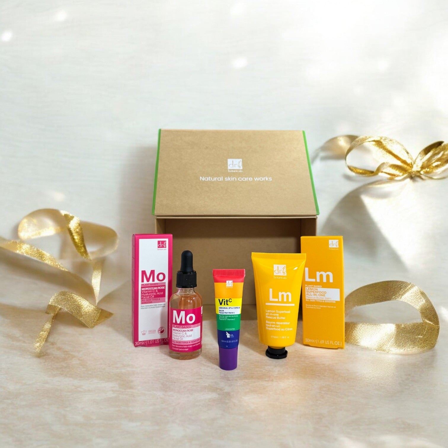 Coffret cadeau pour employé vedette : Soins de la peau véganes best-sellers
