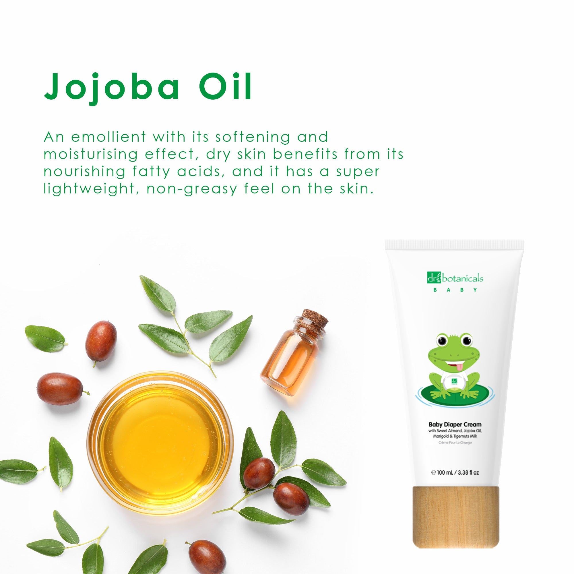 Baby-Windelcreme mit Jojoba- und Süßmandelöl, 100 ml