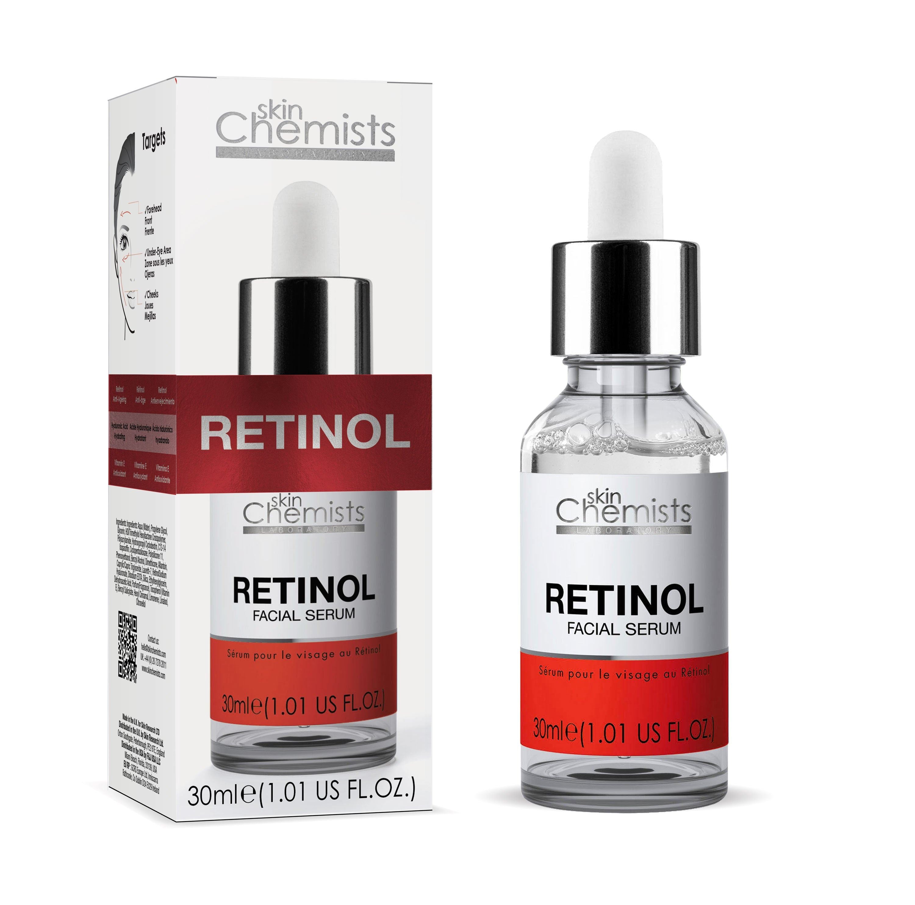 Sérum visage anti-âge avancé au rétinol 30 ml