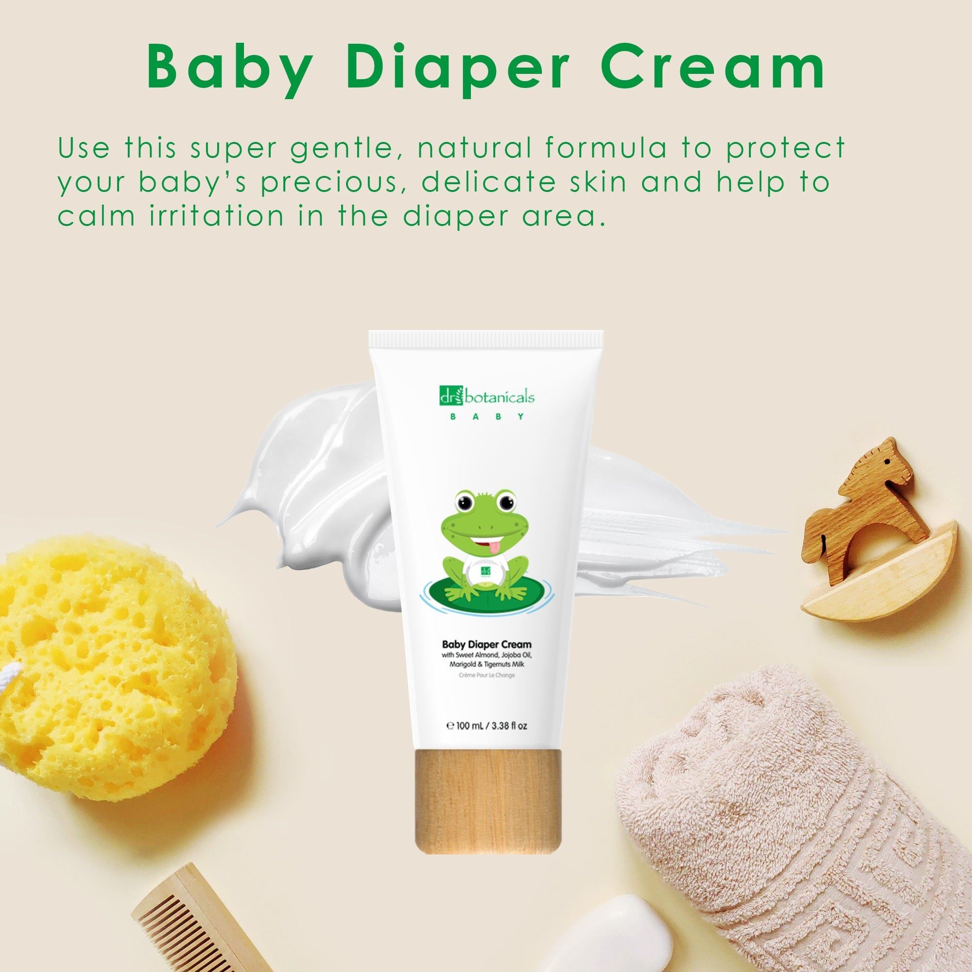 Baby-Windelcreme mit Jojoba- und Süßmandelöl, 100 ml