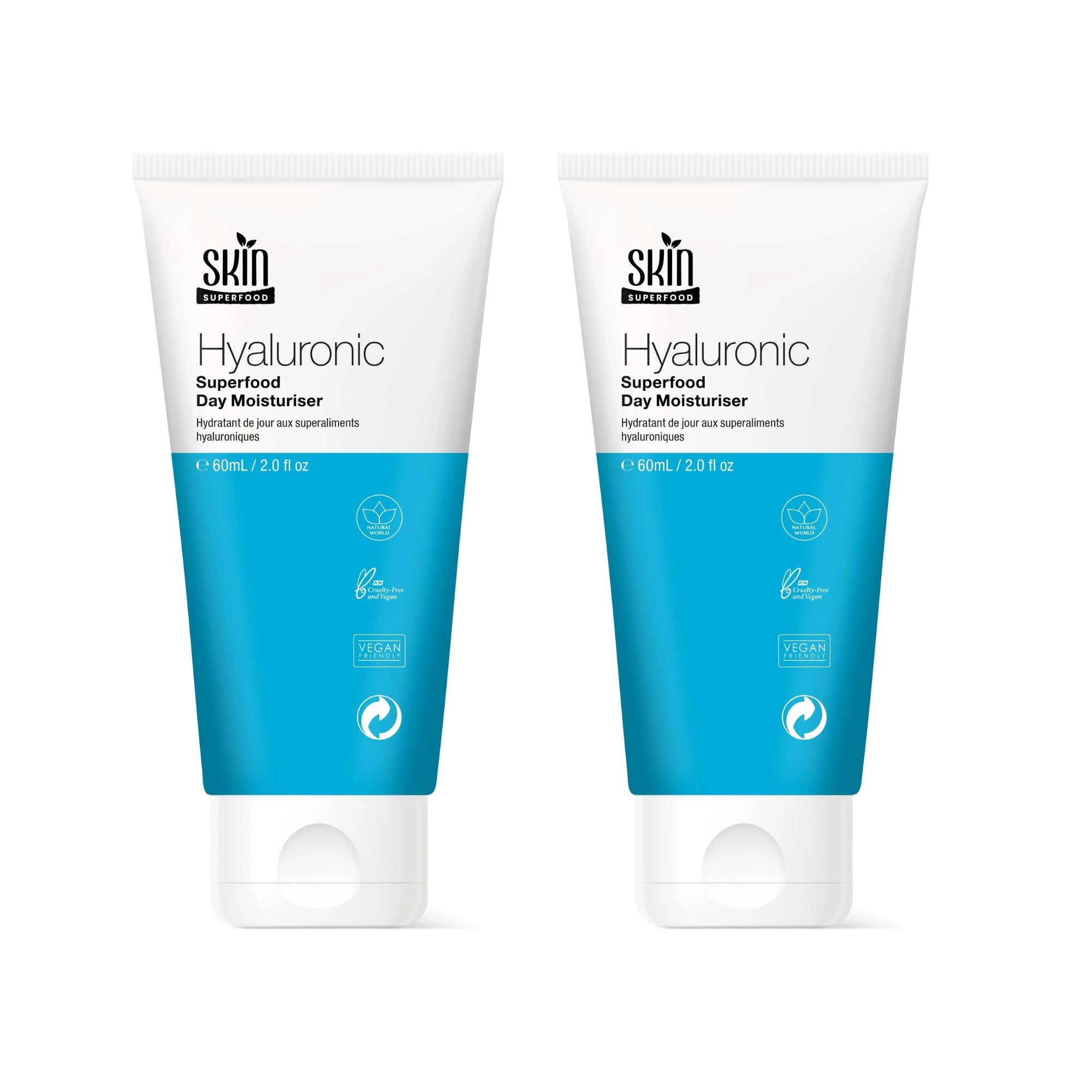 Hyaluronsäure-Superfood-Tagescreme 60 ml Doppelpack