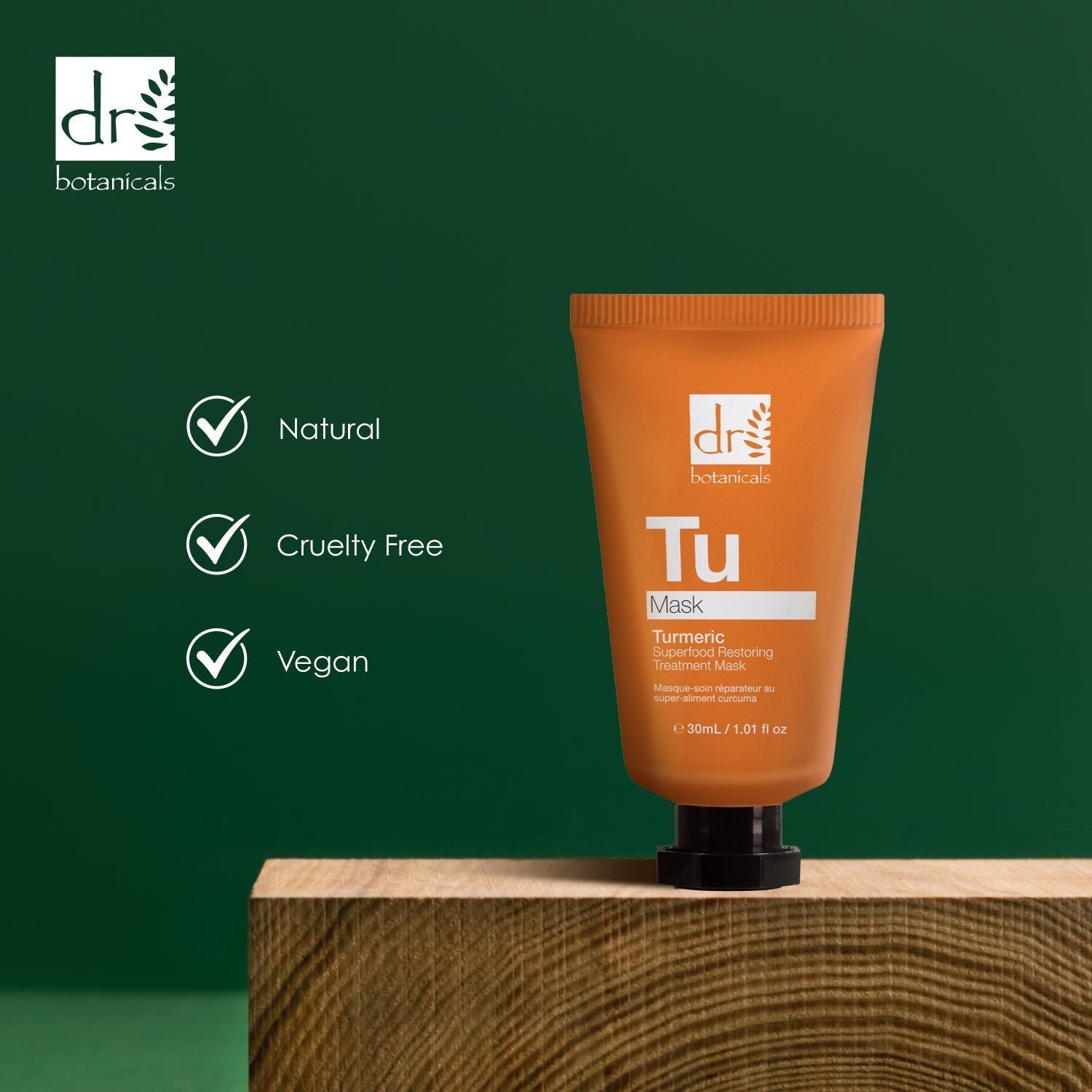 Masque de soin réparateur avancé au curcuma et superaliment 30 ml