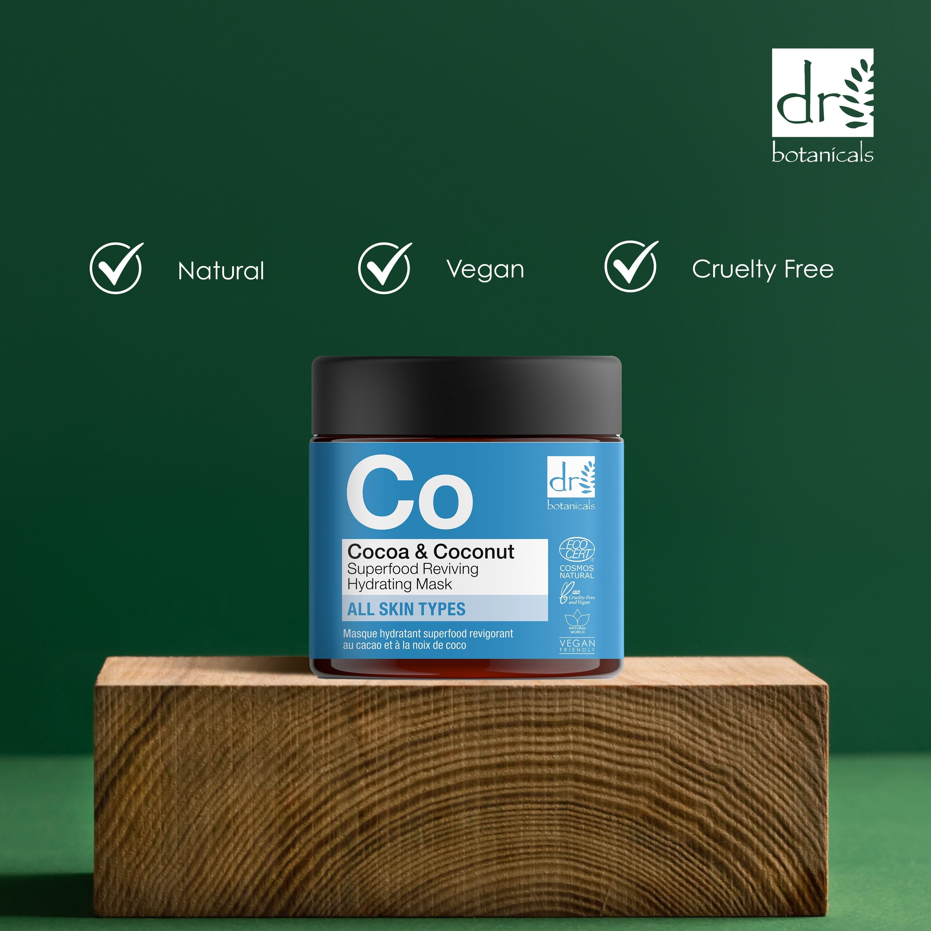 Kakao & Kokosnuss Superfood Revitalisierende Feuchtigkeitsmaske 60 ml x 2 Duo-Pack