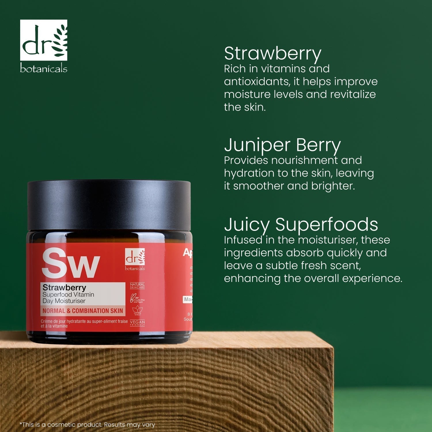 Crème de jour avancée à la vitamine C et à la fraise 60 ml