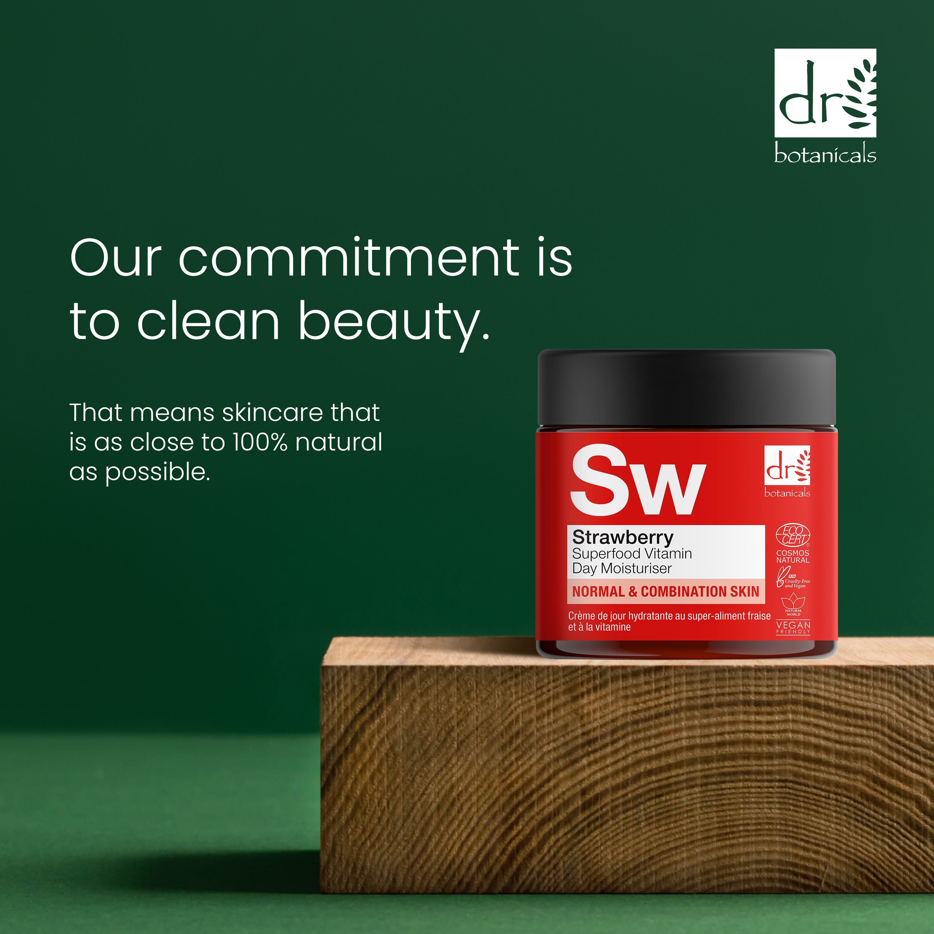 Crème hydratante de jour à la vitamine C et aux super-aliments à la fraise 60 ml