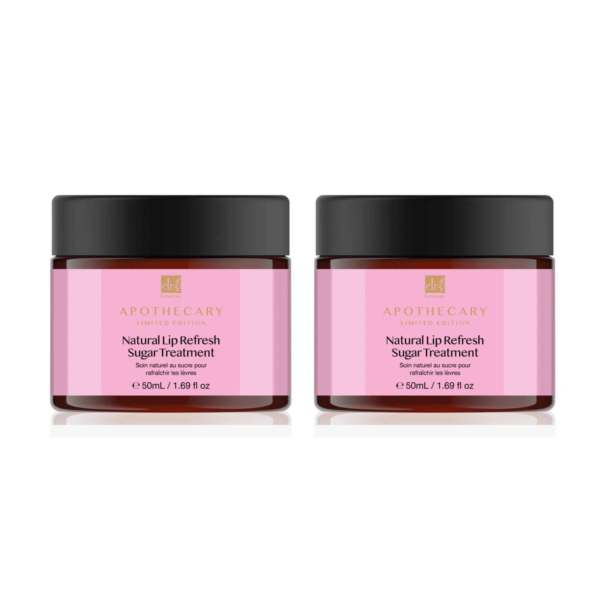 Soin rafraîchissant naturel pour les lèvres au sucre 50 ml - Lot de 2 à prix avantageux