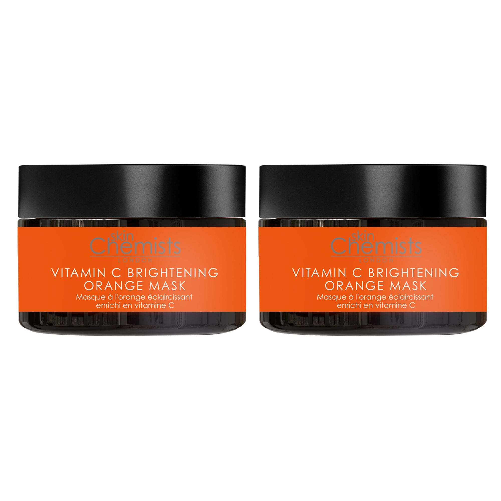 Masque éclaircissant à la vitamine C et à l'orange 50 ml - Lot de 2 à prix avantageux