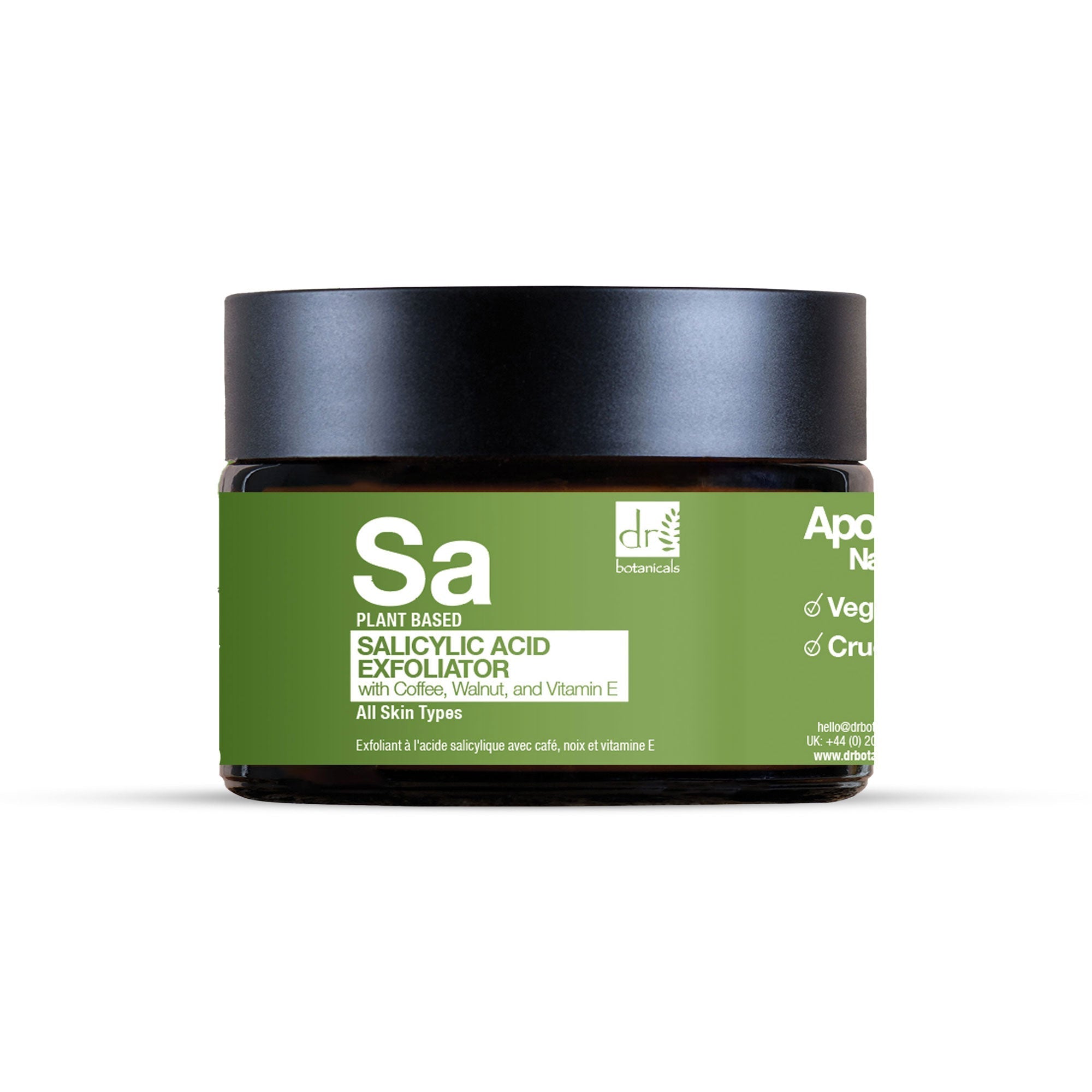 Exfoliant à l'acide salicylique avec café, noix et vitamine E 60 ml