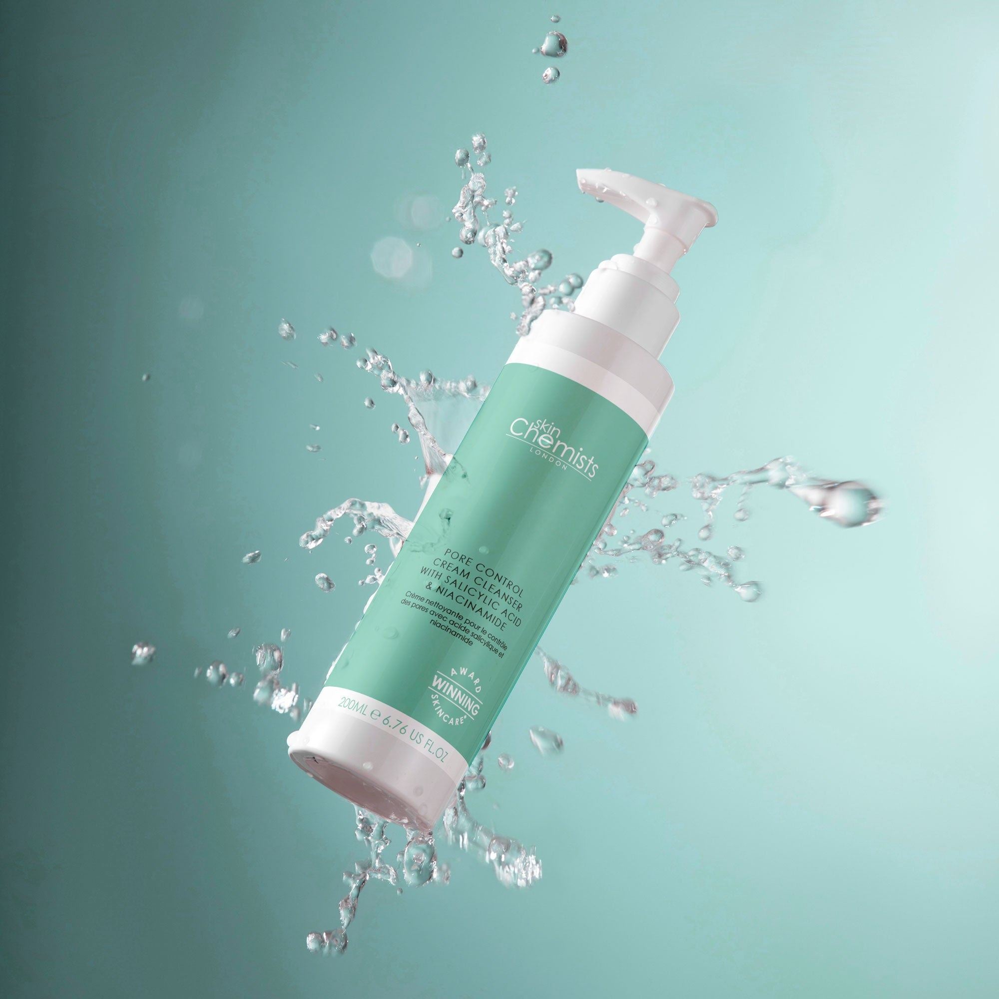 Crème nettoyante pour le contrôle des pores à l'acide salicylique et à la niacinamide 200 ml