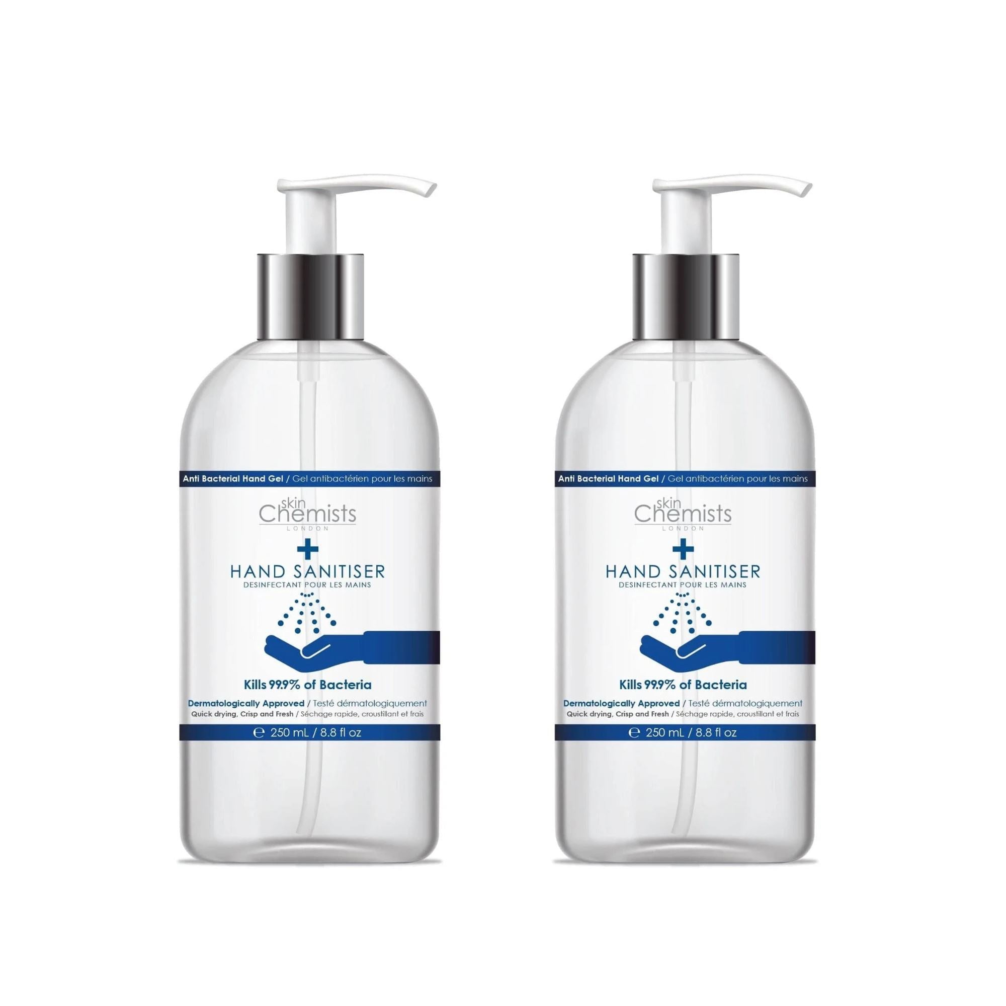 Lot de 2 flacons de gel hydroalcoolique 250 ml à prix avantageux