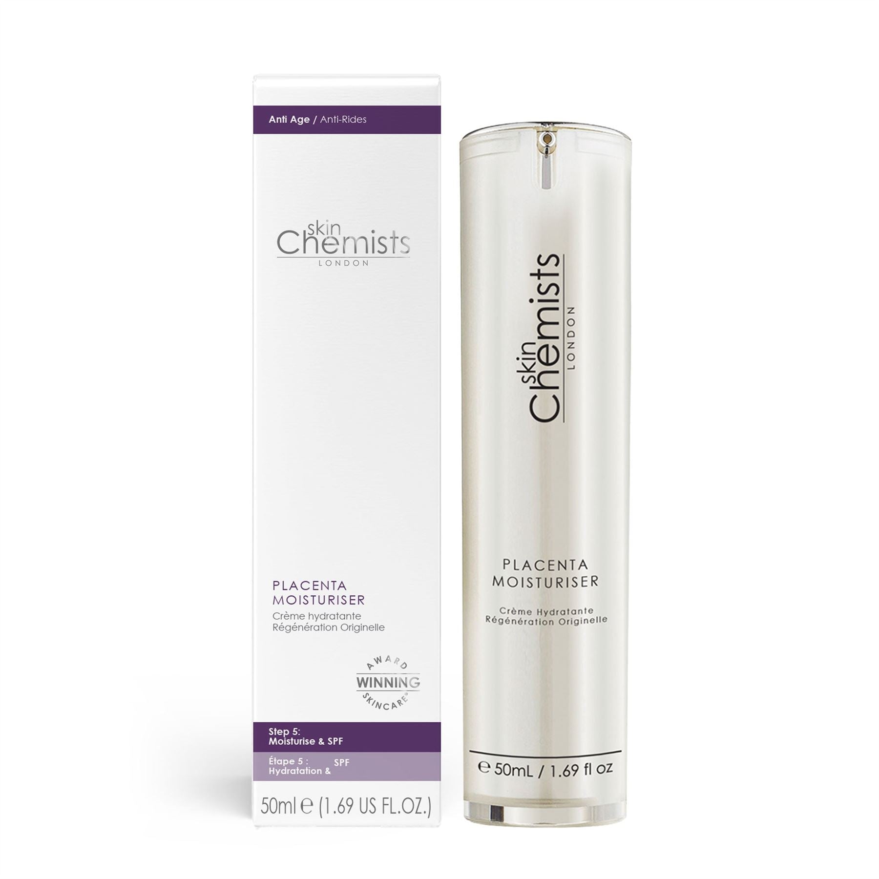 Crème hydratante anti-âge au placenta 50 ml