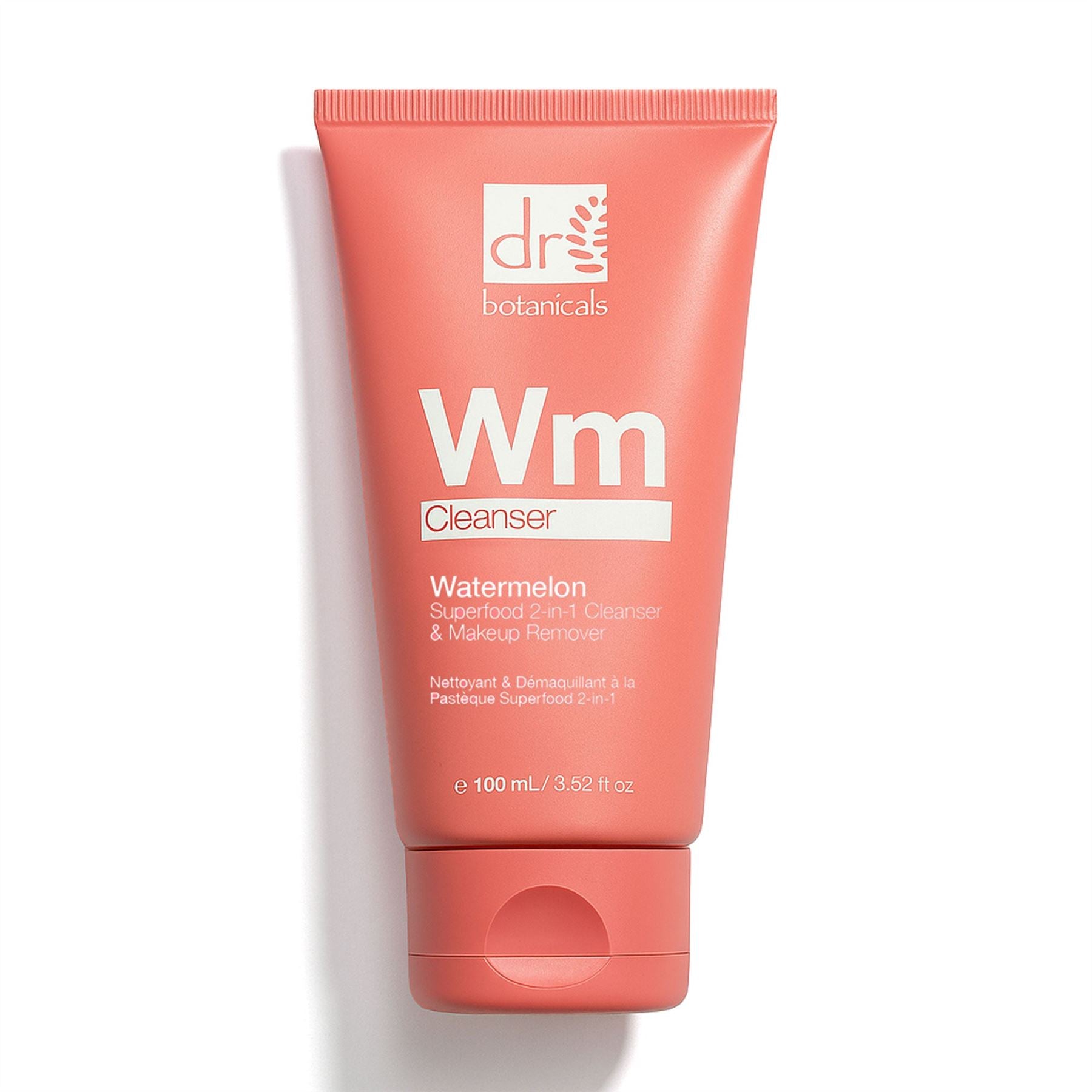 Nettoyant et démaquillant 2 en 1 à la pastèque, superaliment, à base d'acide glycolique, d'acide salicylique et d'acide lactique, 100 ml