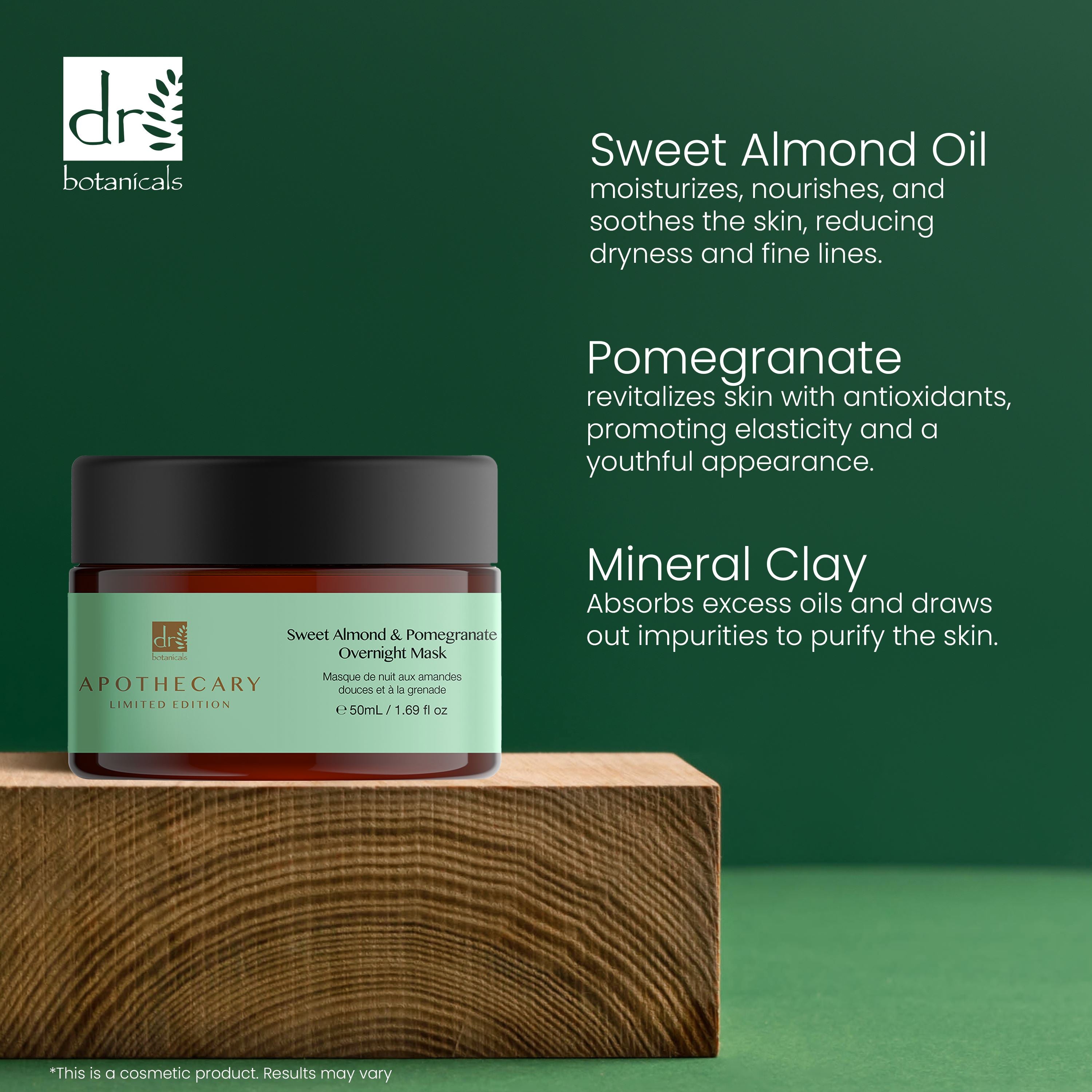Masque de nuit Amande douce et grenade 50 ml - Lot de 2 à prix avantageux