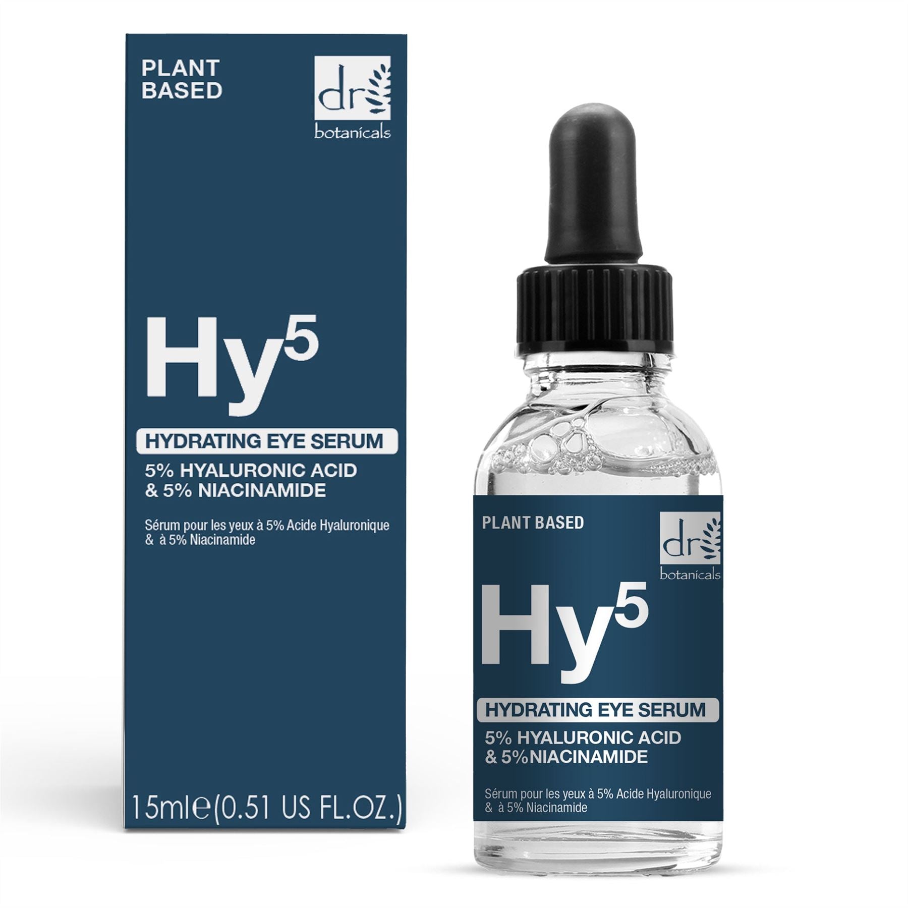 Sérum hydratant pour les yeux à 5 % d'acide hyaluronique et 5 % de niacinamide 15 ml