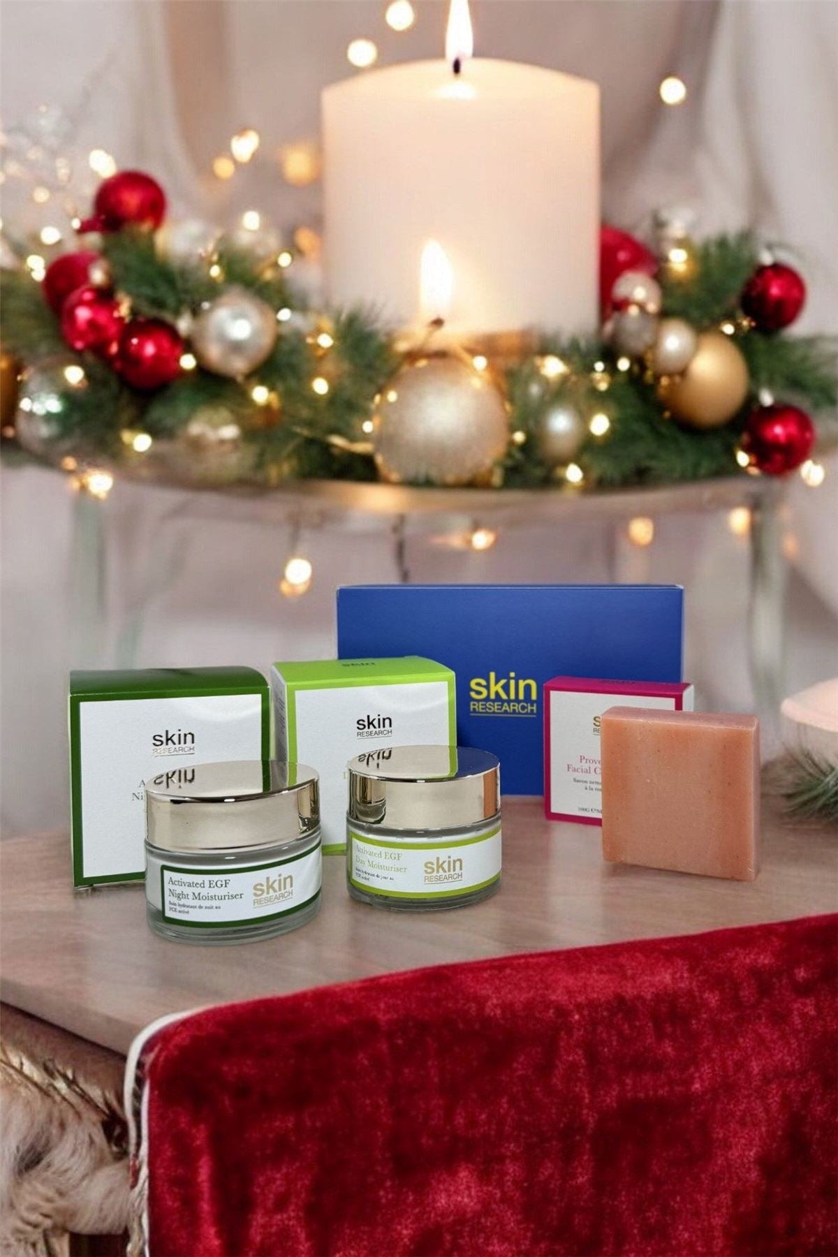 Coffret cadeau de luxe anti-âge EGF pour femmes