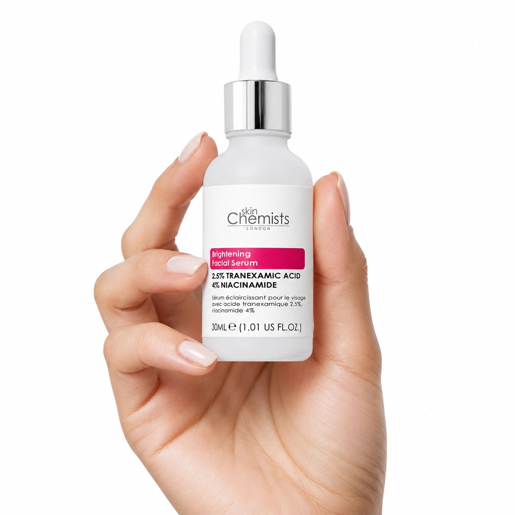 skinChemists Brightening Facial Serum with Tranexamic Acid 2.5% and Niacinamide 4% 30ml