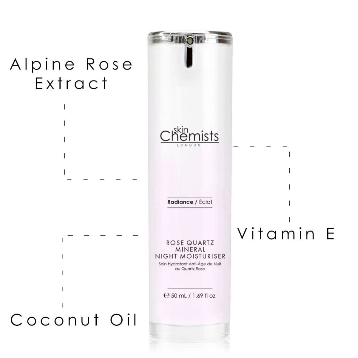 Crème de nuit minérale au quartz rose 50 ml